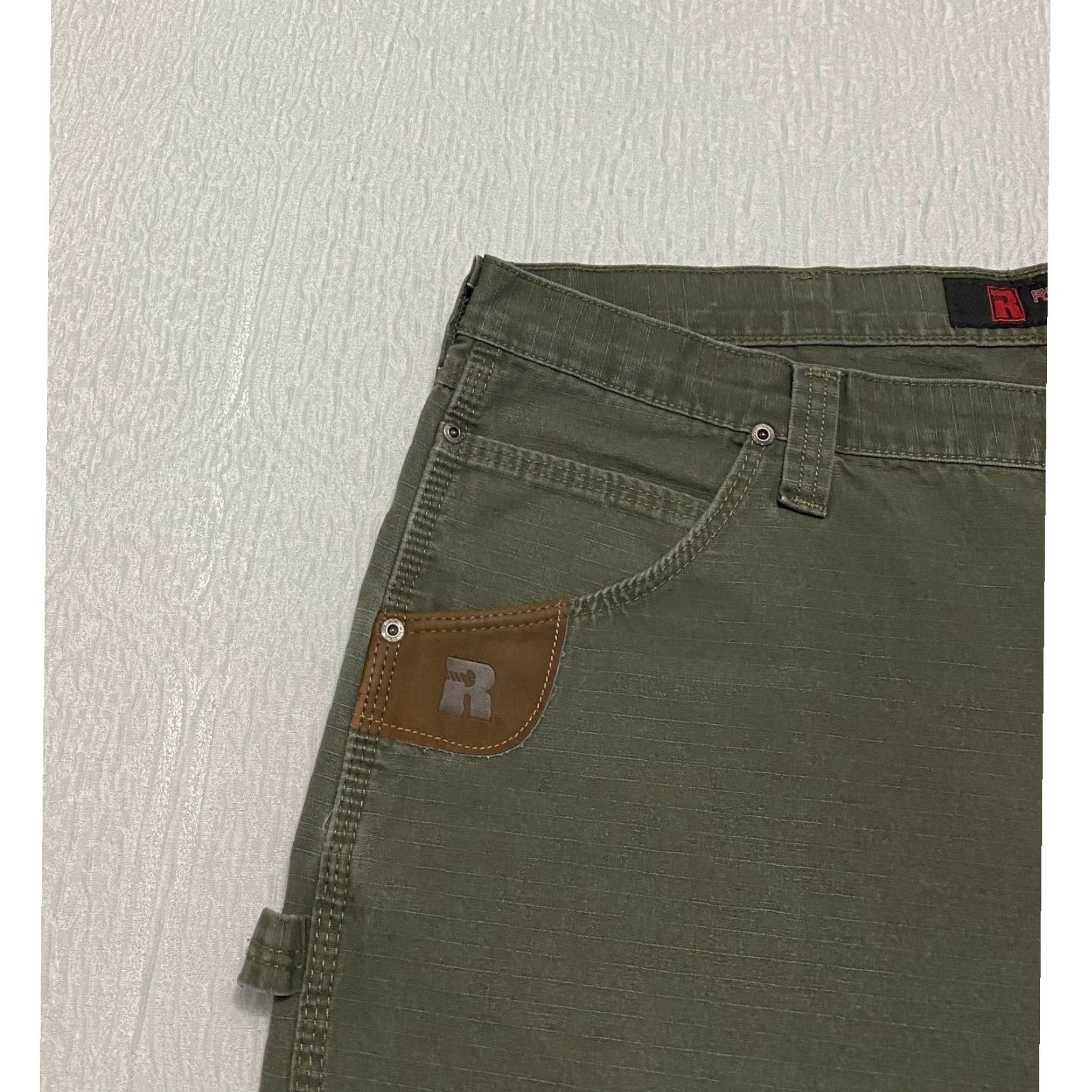 Vintage VINTAGE Riggs Workwear Carpenter Pants Mens Size 42×34 Green Ripstop Straight Size US 42 / EU 58 - 4 Thumbnail