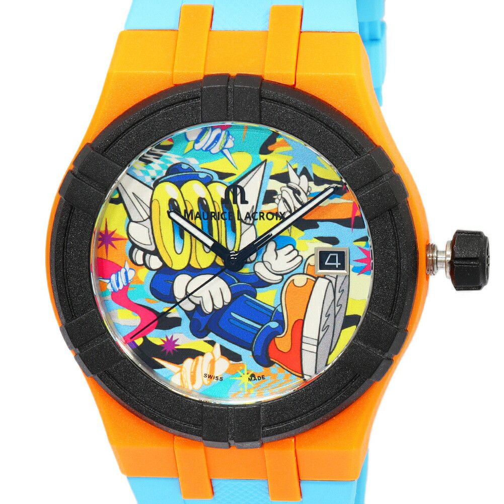 Maurice Lacroix MAURICE LACROIX Maurice Lacroix AIKON #TIDE BENZILLA Ocean Plastic Limited Plastic Quartz AI2008-50YZA-000-0 DUTY FREE for USA Size ONE SIZE - 1 Thumbnail