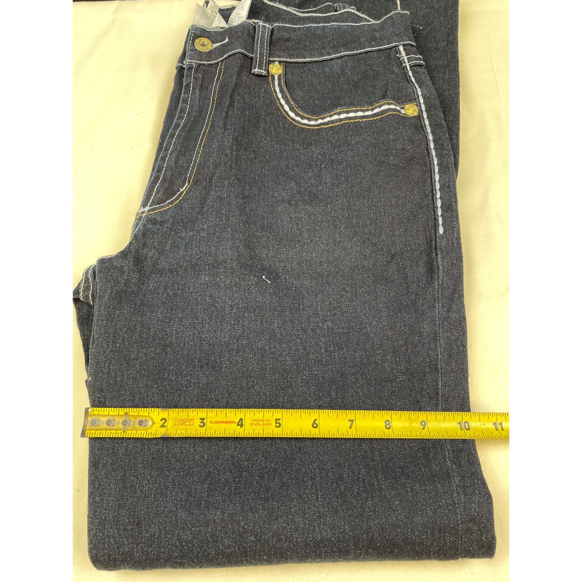 Other Diane Gilman Women's Blue Jeans boot cut Size 14 SKU 5151 Size 36" / US 14 / IT 50 - 6 Thumbnail