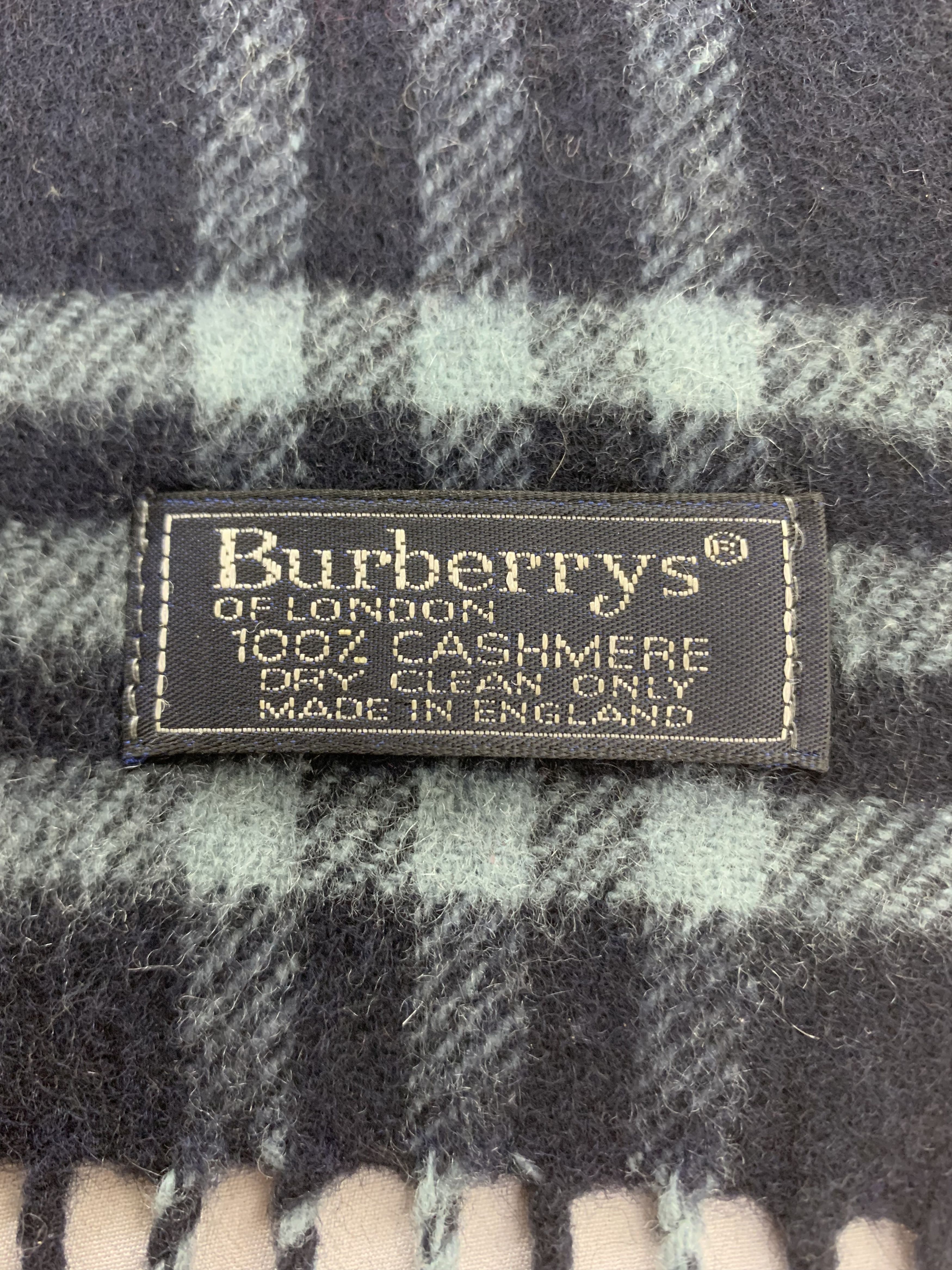 Burberry Vintage Burberrys Scarf Cashmere Muffler Neck Wrap BL3132 Size ONE SIZE - 5 Thumbnail