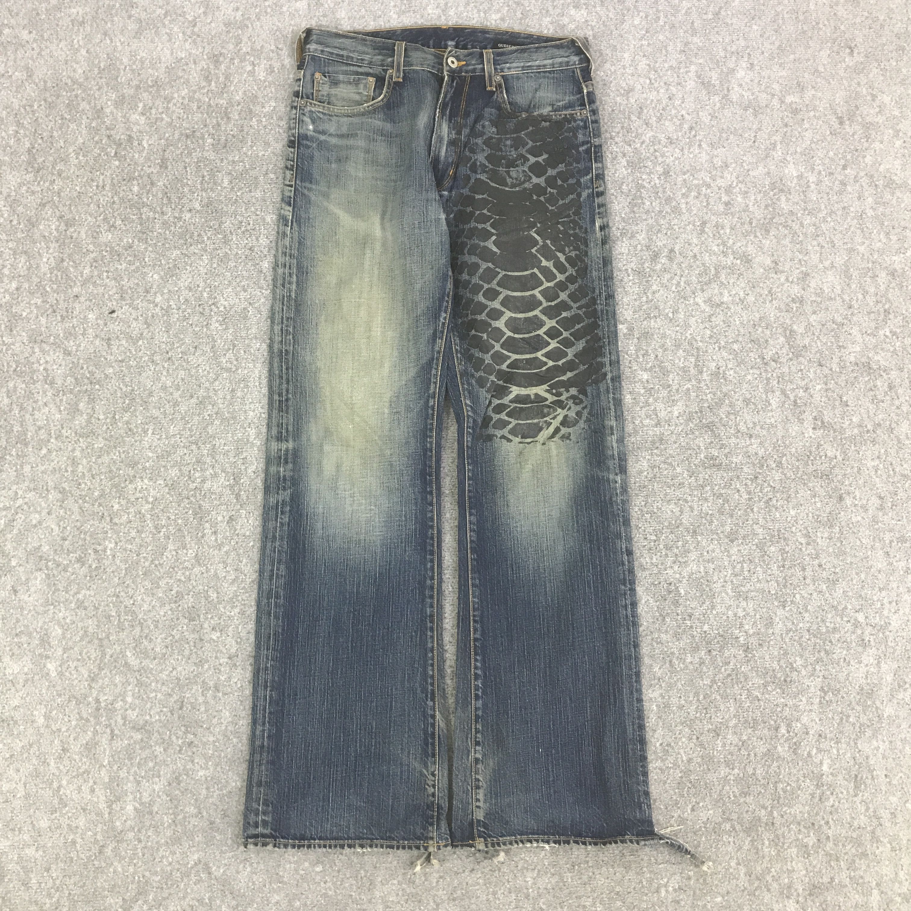 Guess FLARE GUESS JEANS DISTRESSED DENIM K133B8 Size US 30 / EU 46 - 1 Thumbnail