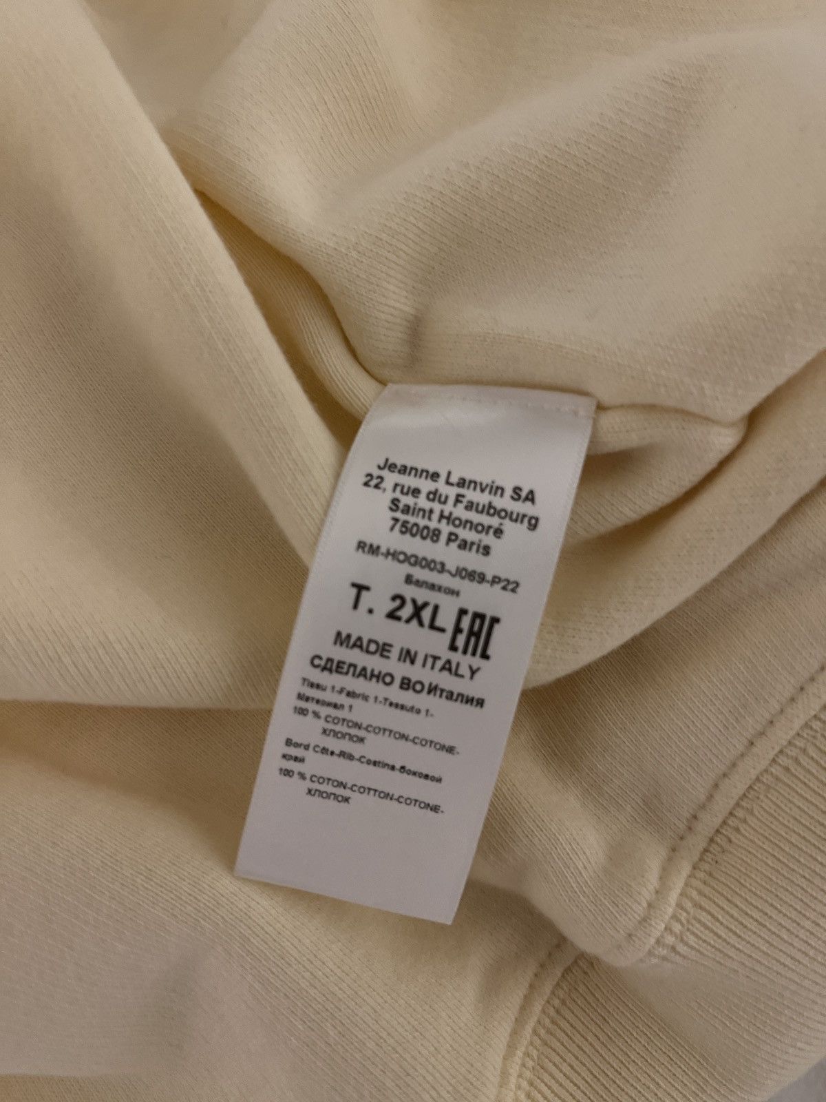 Gallery Dept. × Lanvin Gallery dept x lanvin French logo hoodie XXL Size US XXL / EU 58 / 5 - 7 Thumbnail