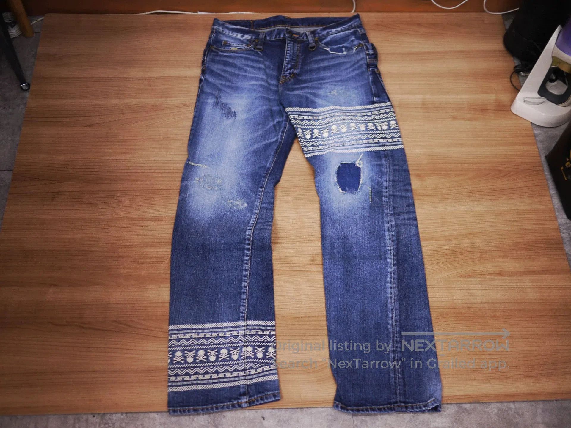 Mastermind Japan mastermind japan denim pants with unique design. Size US 32 / EU 48 - 1 Thumbnail