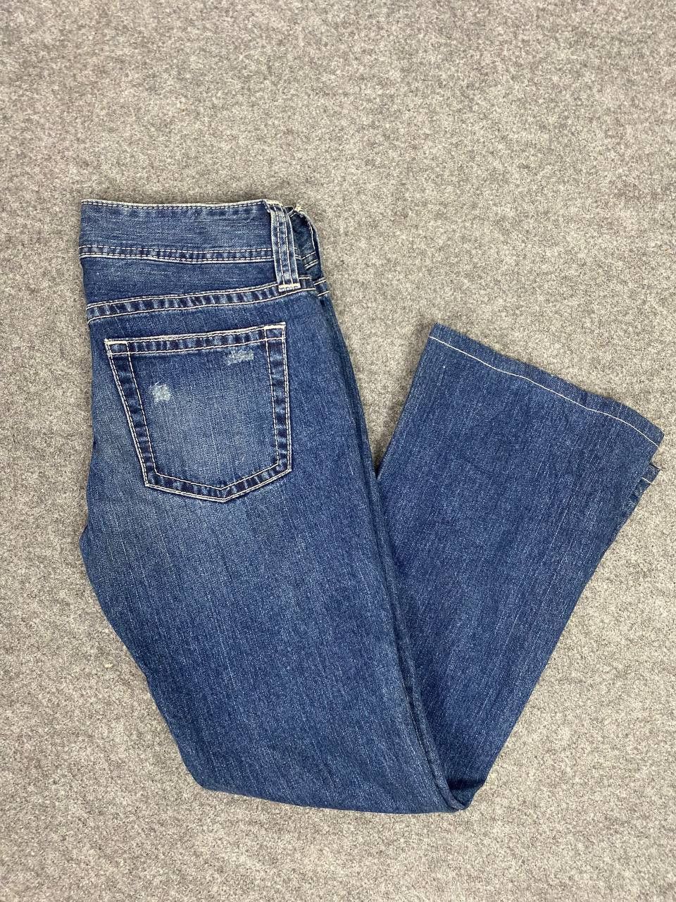 Uniqlo vintage uniqlo japanese bootcut flare distressed denim Size 32" / US 10 / IT 46 - 2 Thumbnail