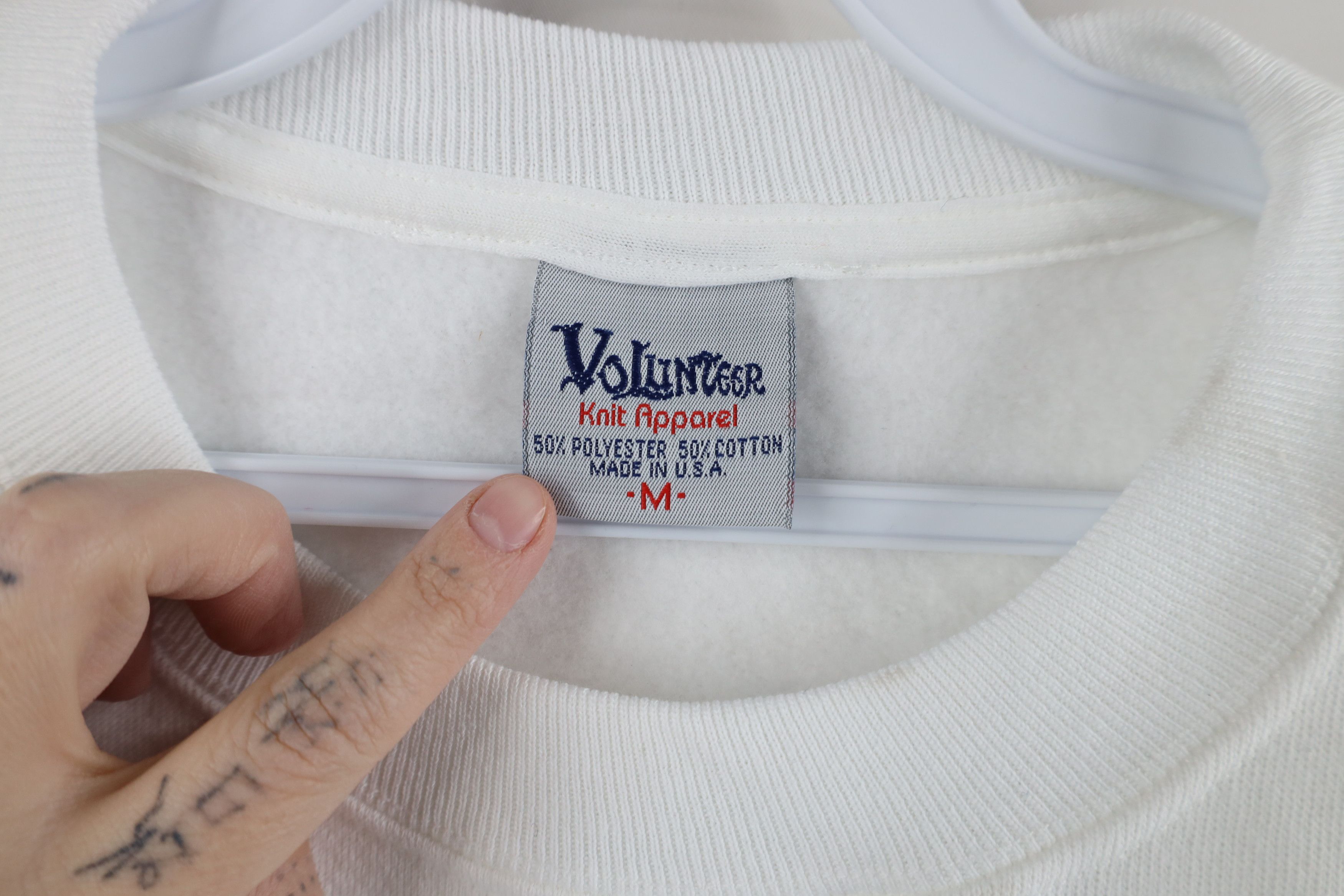 Vintage Vintage 90s Streetwear Blank Crewneck Sweatshirt White USA Size US M / EU 48-50 / 2 - 4 Thumbnail