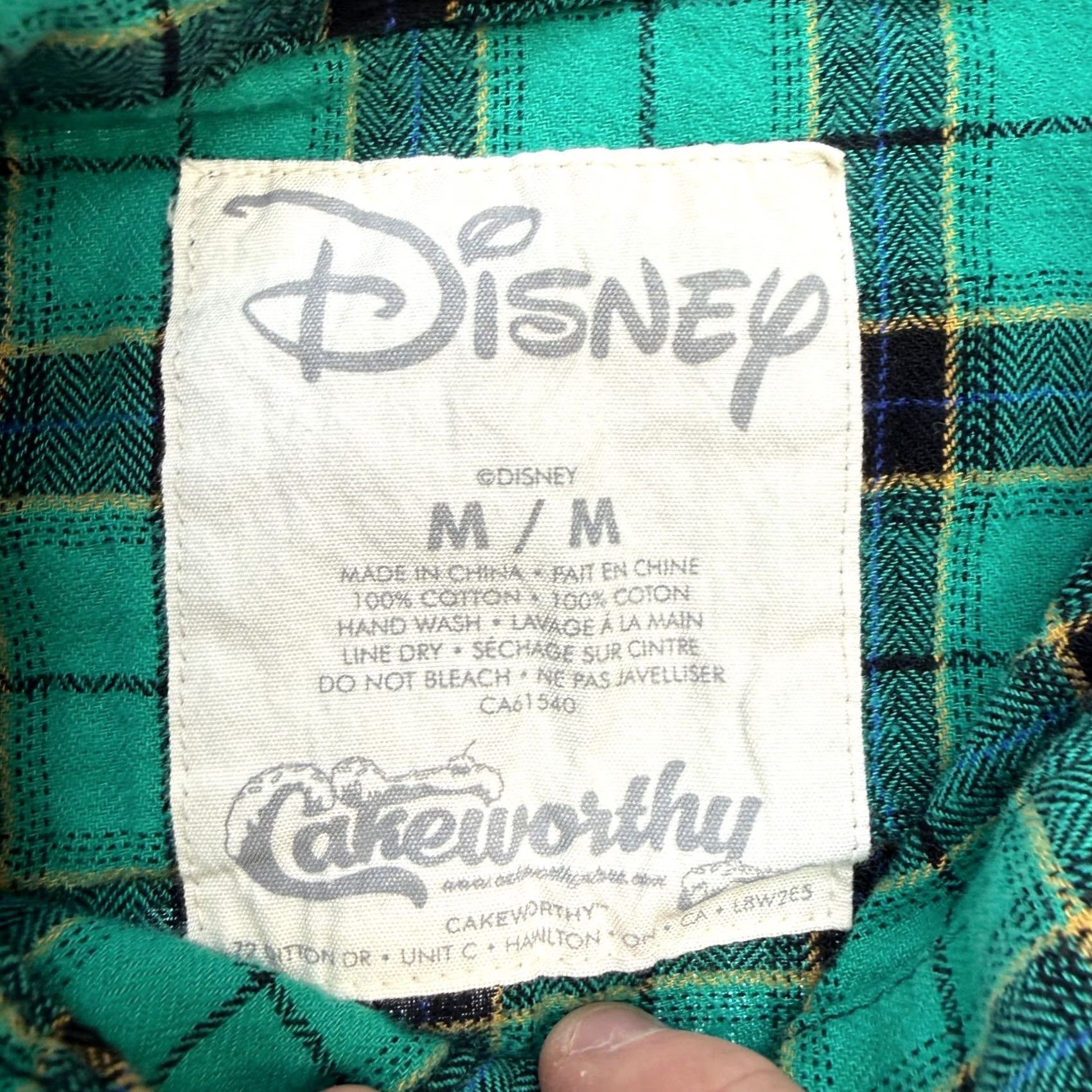 Vintage Cakeworthy Disney Shirt Medium Plaid Flannel Ariel Mermaid Part of Your World Size M / US 6-8 / IT 42-44 - 5 Thumbnail