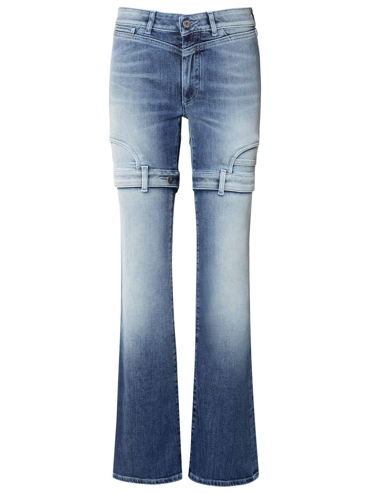 image of Off White Off-White Blue Cotton Jeans in Light Blue, Women's (Size 26)