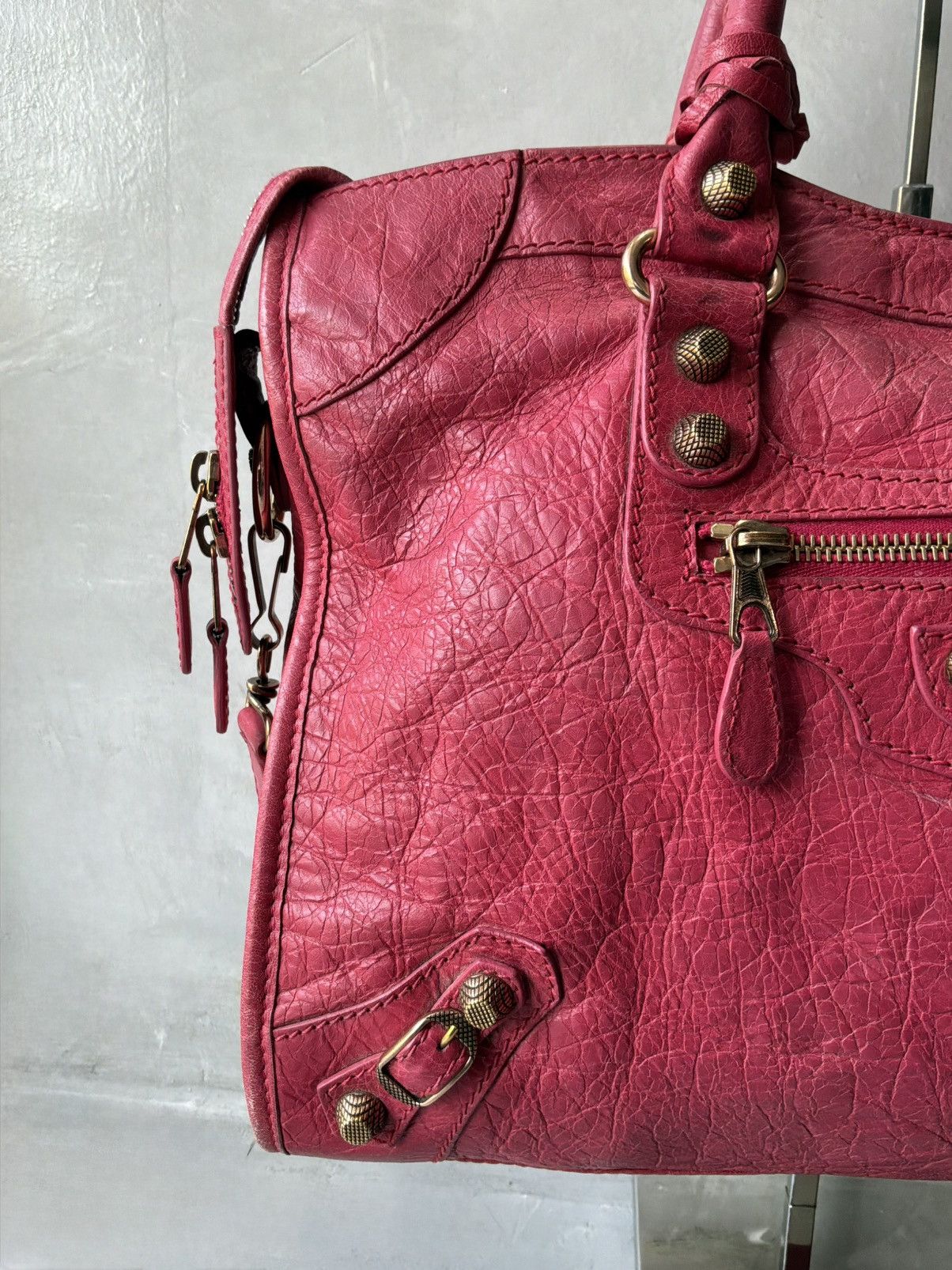 Balenciaga Balenciaga - Classic City Pink Lambskin Bag Size ONE SIZE - 7 Thumbnail