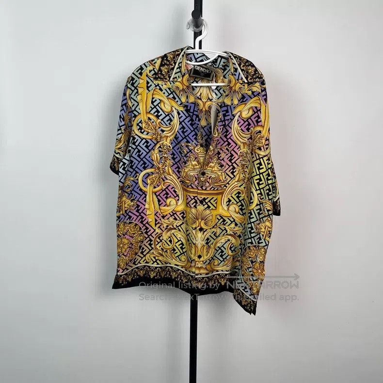 Fendi Fendi Gold shirt Size US M / EU 48-50 / 2 - 1 Thumbnail