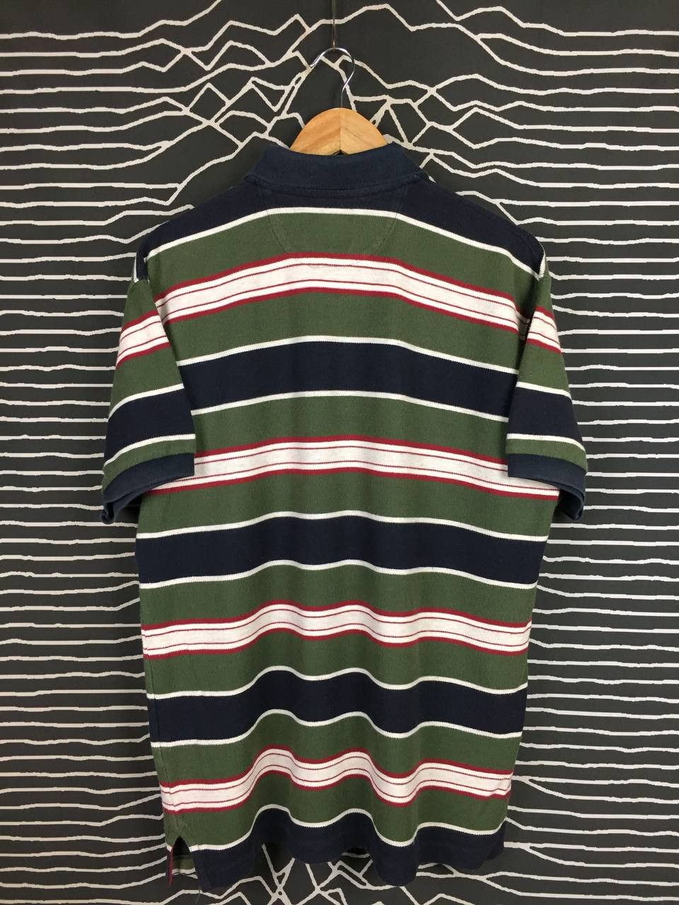 Chaps Ralph Lauren Vtg Chaps Ralph Lauren Crest Logo Striped Polo Shirt Size US L / EU 52-54 / 3 - 8 Thumbnail
