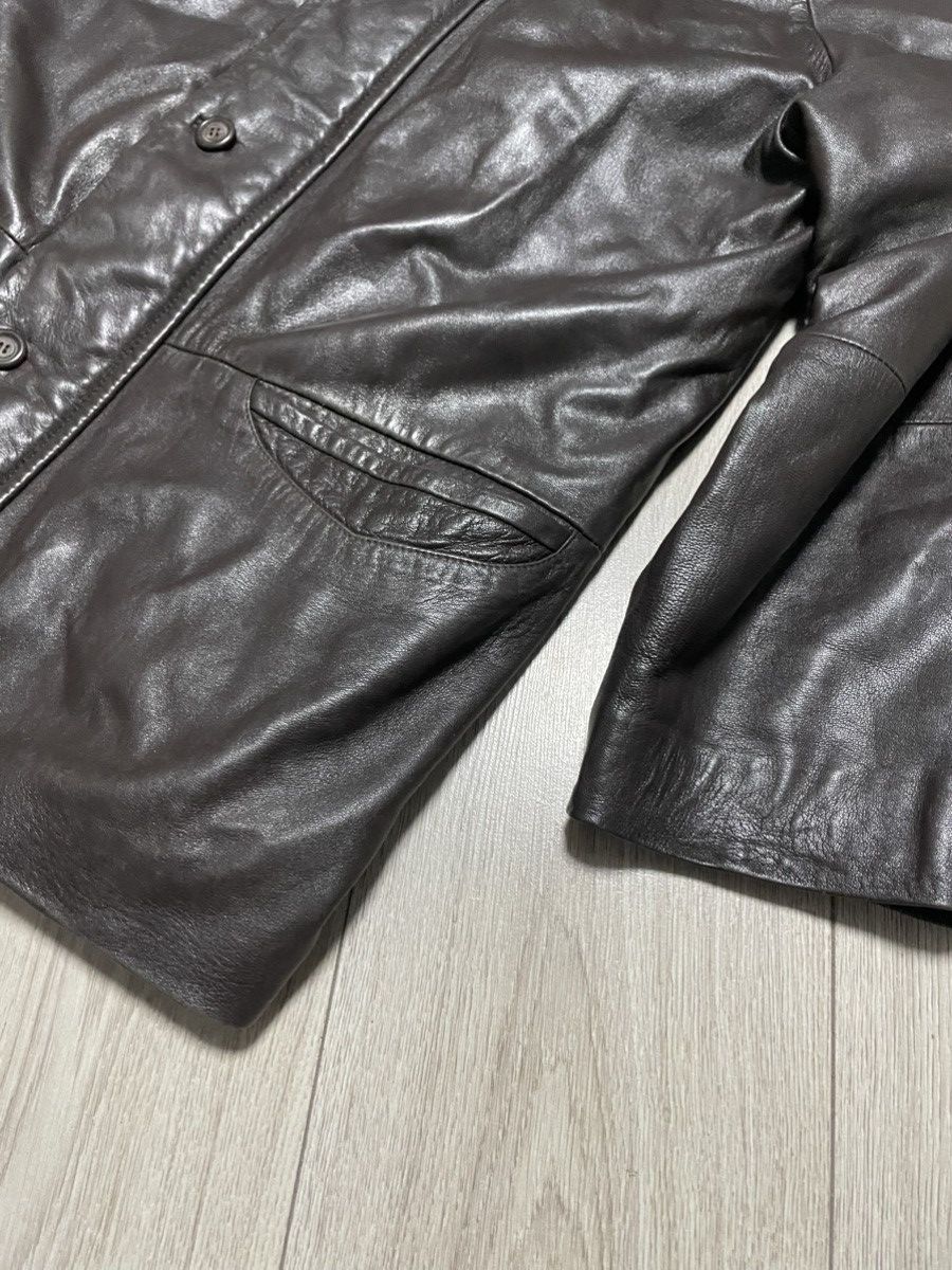Vera Pelle × Vintage Vintage 90s Italian Vera Pelle Leather Jacket Old Money Euro Size US L / EU 52-54 / 3 - 6 Thumbnail
