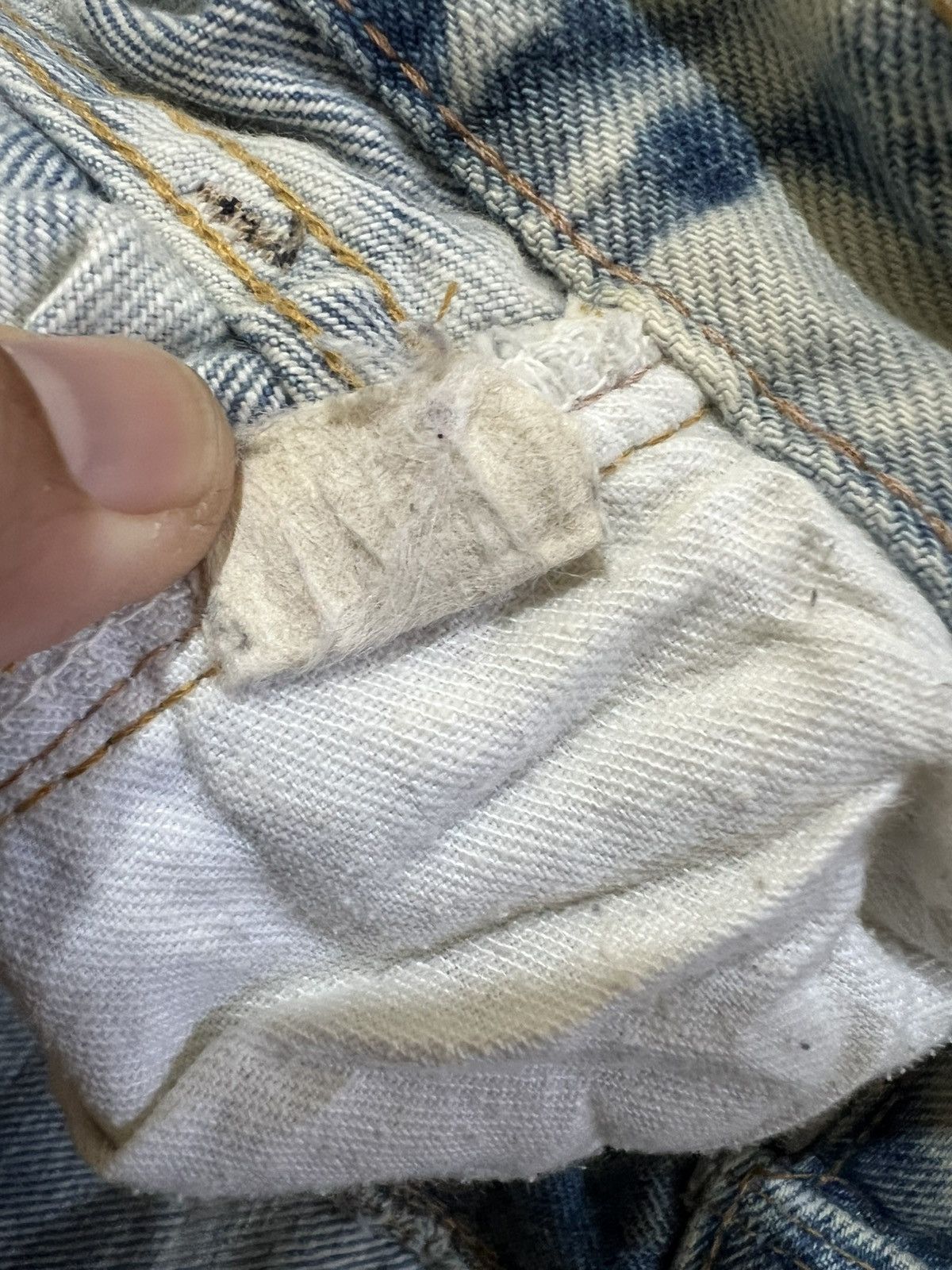 Levi's Vintage Clothing Vintage Levis 70s 80s bleach wash Stamp button 6 Size US 30 / EU 46 - 16 Thumbnail