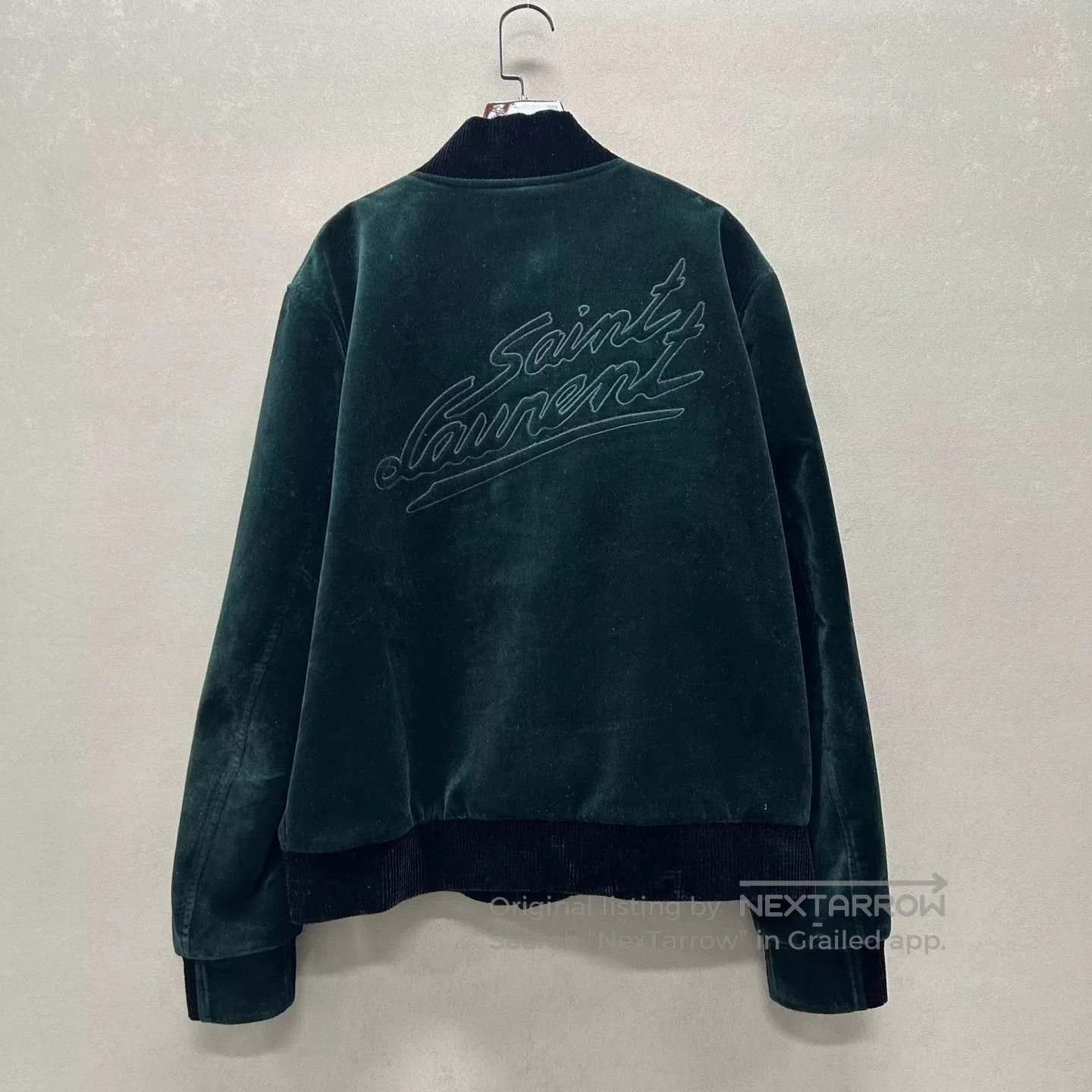 Yves Saint Laurent Saint Laurent Green Cotton Baseball Jacket. Size US L / EU 52-54 / 3 - 2 Thumbnail