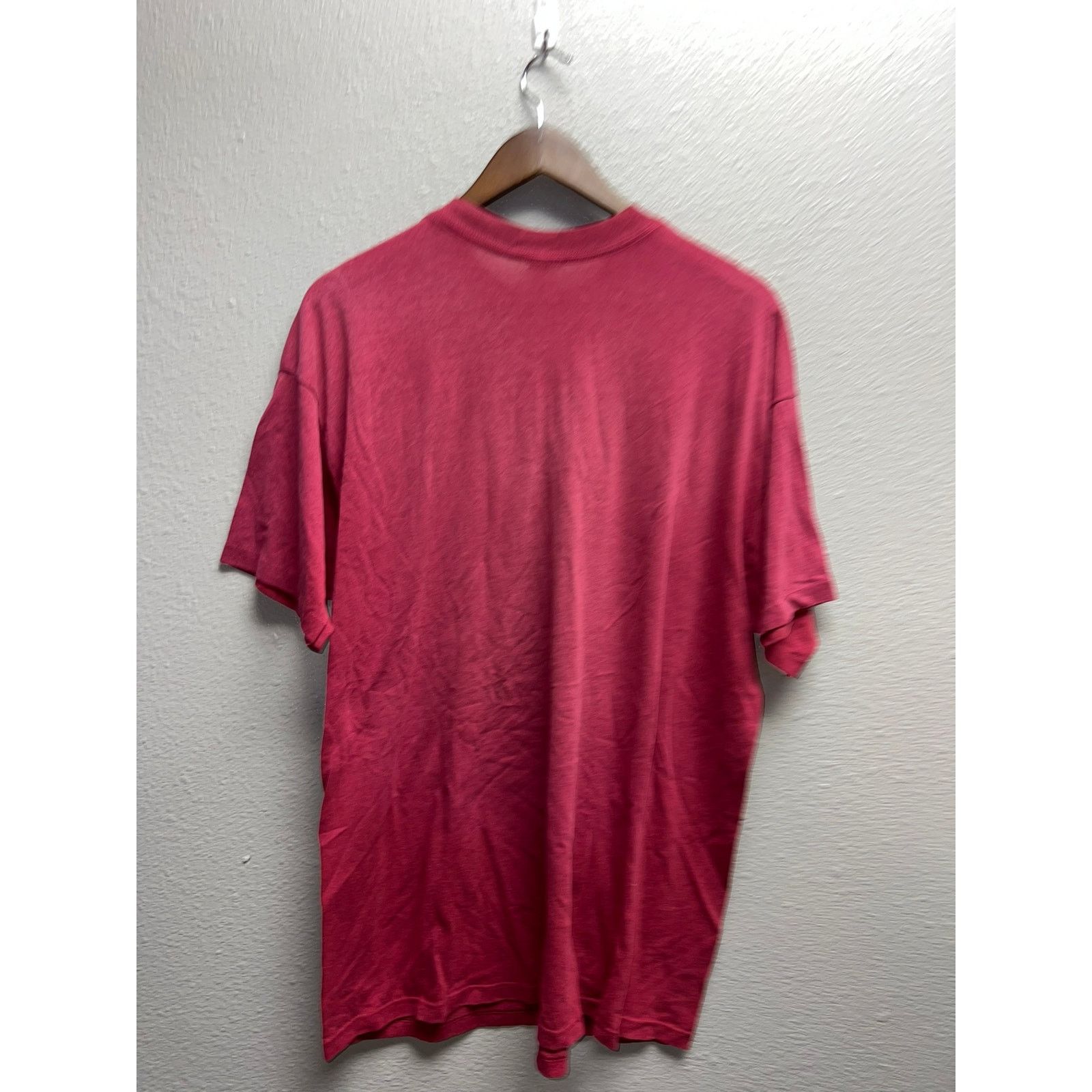 Vintage Vintage Red Blank Shirt Pocket Worn Single Stitched X-Large Size US XL / EU 56 / 4 - 8 Thumbnail