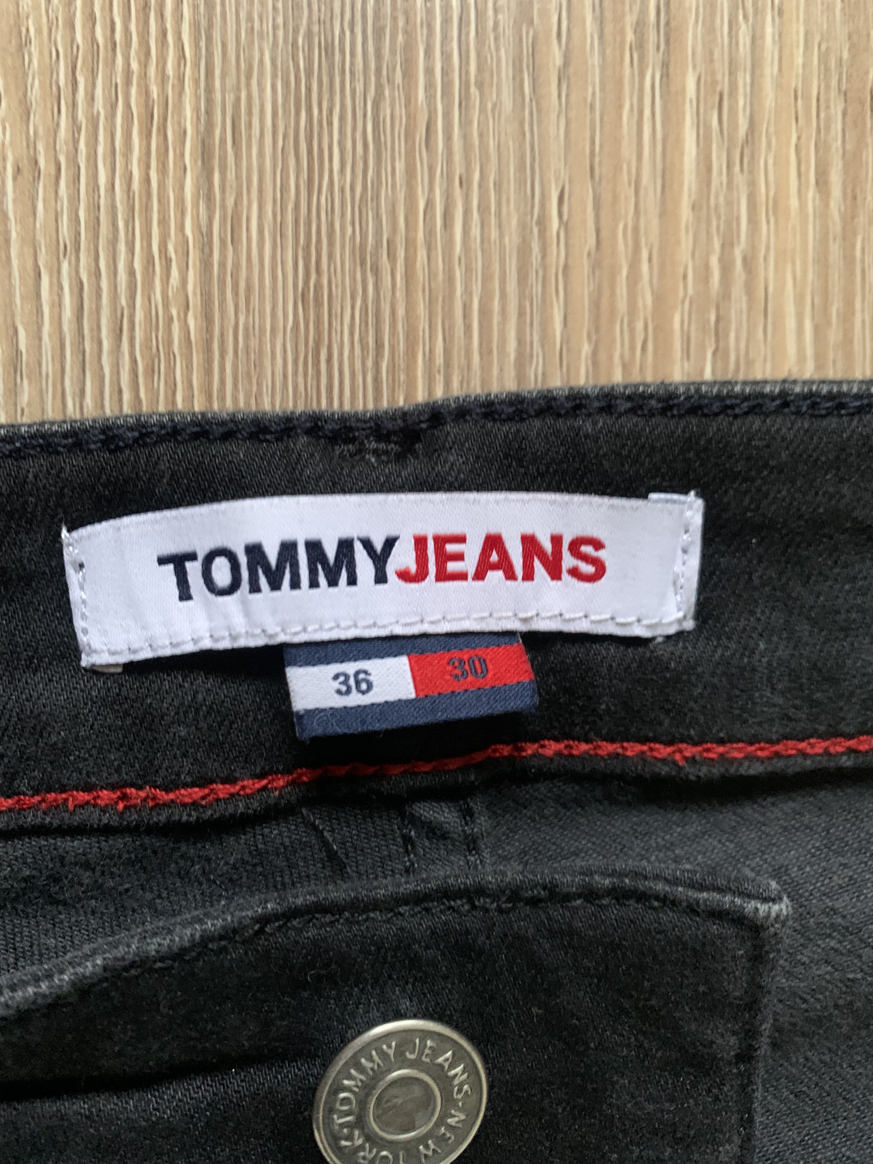 Denime Tommy Hilfiger Scanton Slim Black Stretch Jeans Size US 36 / EU 52 - 8 Thumbnail