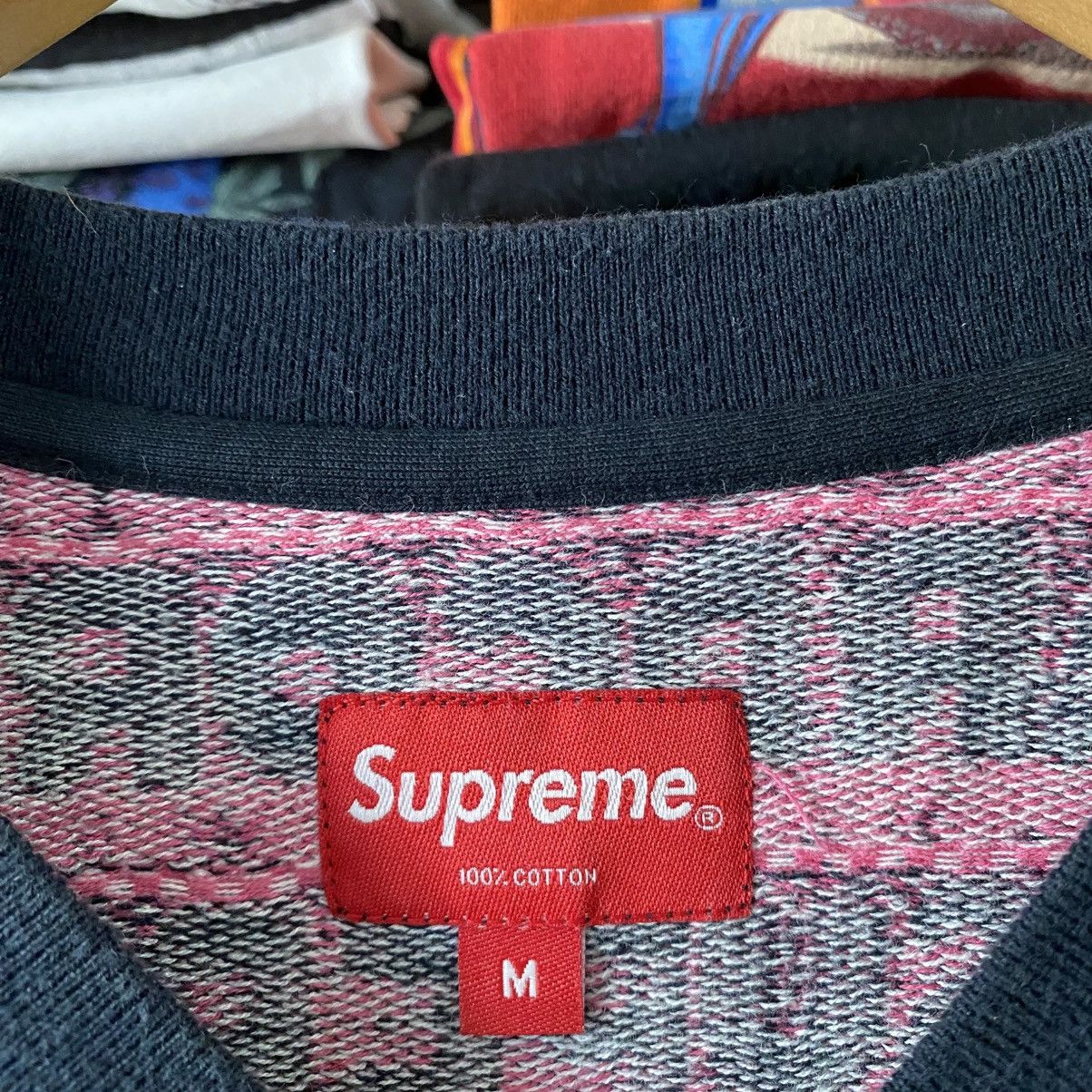 Supreme Supreme Super Hardcore Jacquard T-Shirt Longsleeve Pink 2017 Size US M / EU 48-50 / 2 - 3 Thumbnail