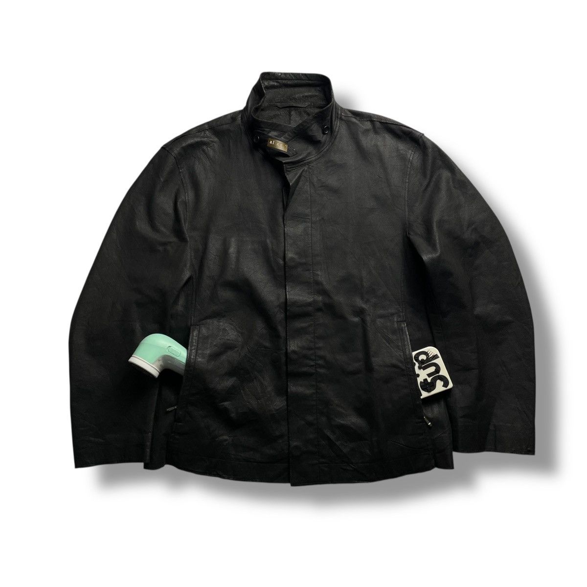 Allegri ALLEGRI HIDDEN BUTTON UP GENUINE LEATHER JACKET Size US XL / EU 56 / 4 - 1 Thumbnail