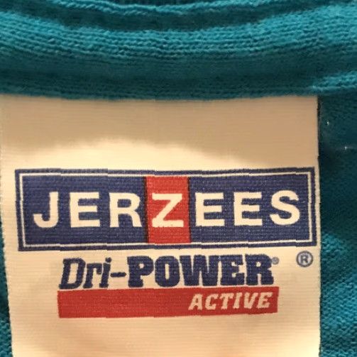Jerzees VINTAGE Jerzees T Shirt Faith Hope Charity Size L Religious God FGC B54 Mens Short Sleeve Crew Neck Blue Size US L / EU 52-54 / 3 - 3 Thumbnail