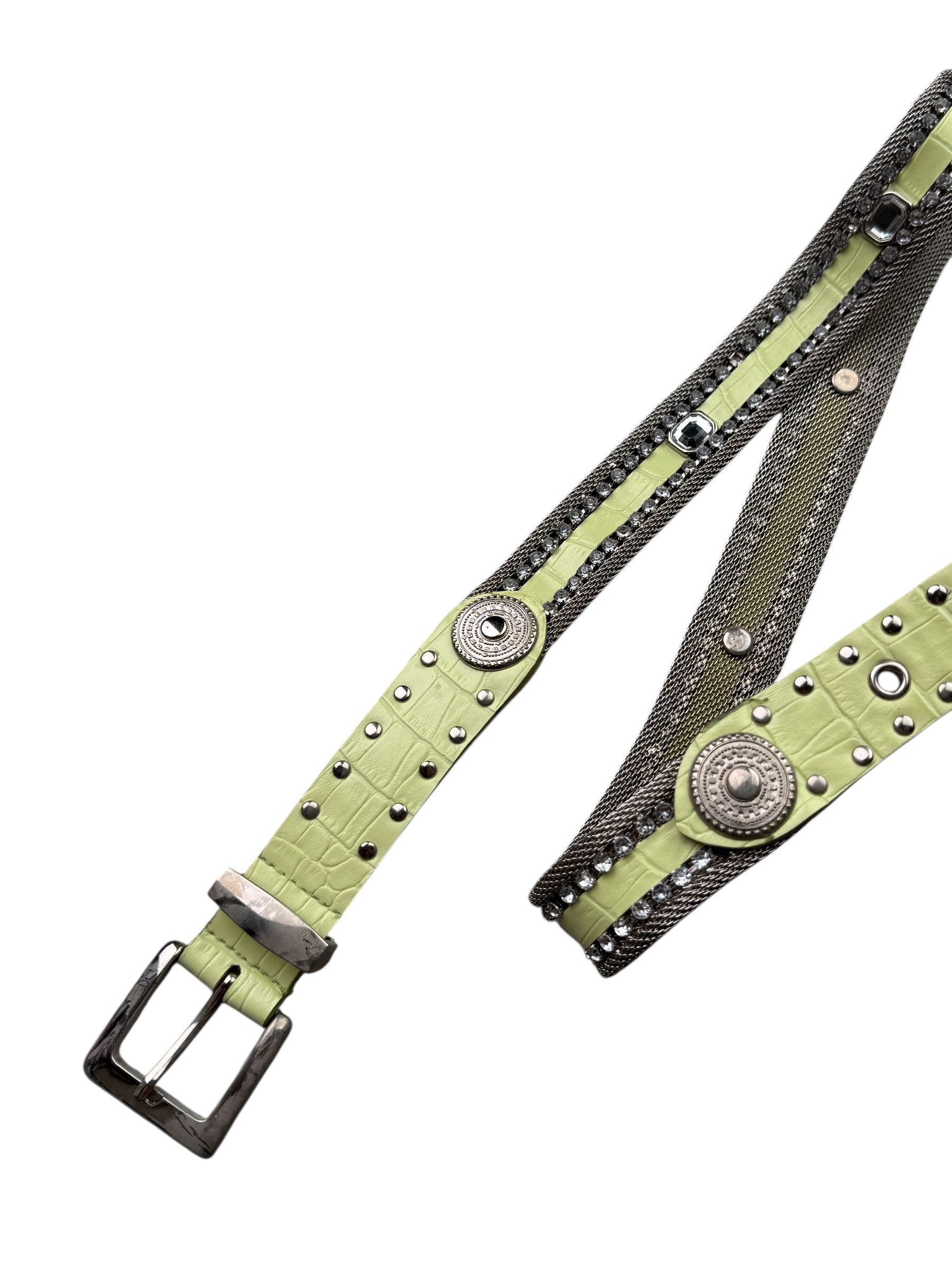Vintage Vintage Metal Belt W334(V9) Size 30 - 2 Thumbnail