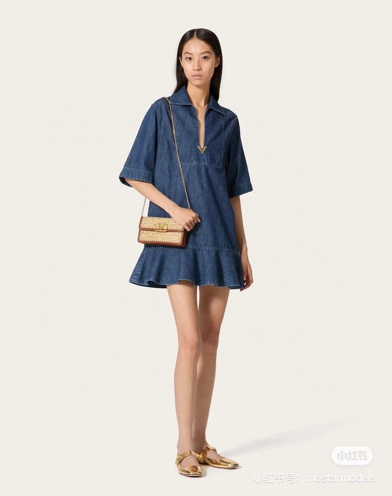 Valentino Valentino Denim dress Size M / US 6-8 / IT 42-44 - 7 Thumbnail