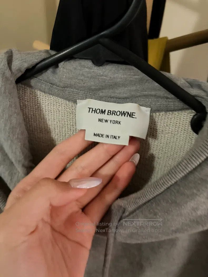 Thom Browne Thom Browne Tennis Gray Hooded Sweatshirt Size US M / EU 48-50 / 2 - 1 Thumbnail