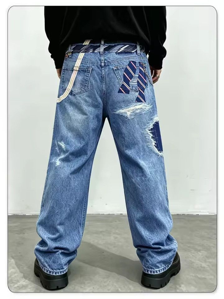 Japanese Brand Flared Punk Jeans Size US 31 - 5 Thumbnail