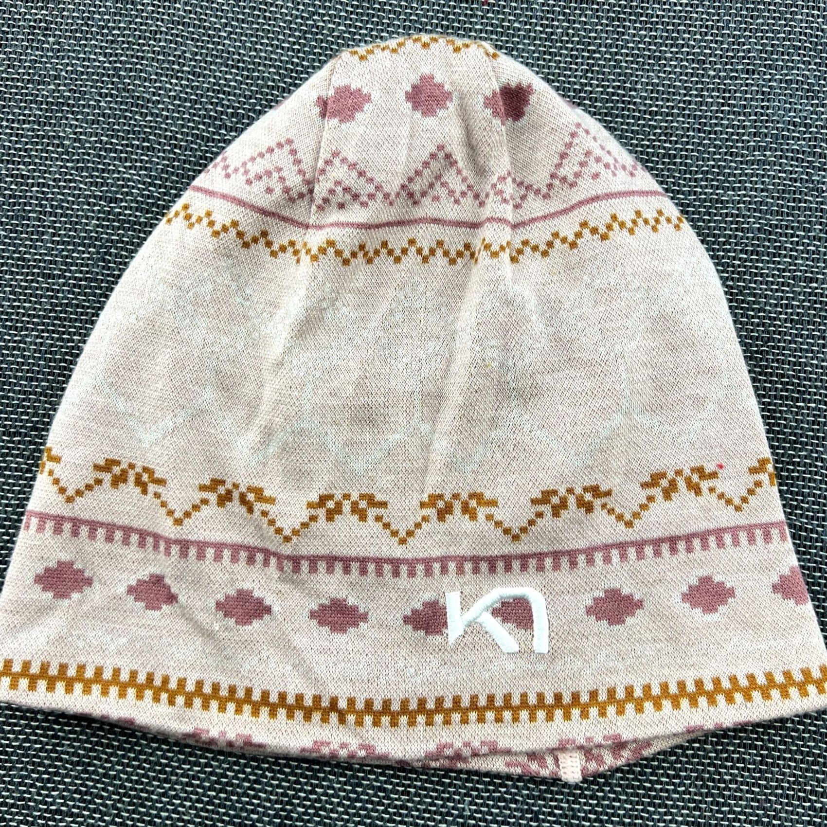 Vintage Kari Traa Womens Beanie Hat One Size Fair Isle Merino Wool Knitted Size ONE SIZE - 2 Thumbnail