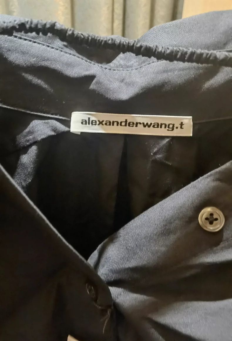 Alexander Wang Alexander Wang Black Button Up Shirt- Size L / US 10 / IT 46 - 2 Thumbnail