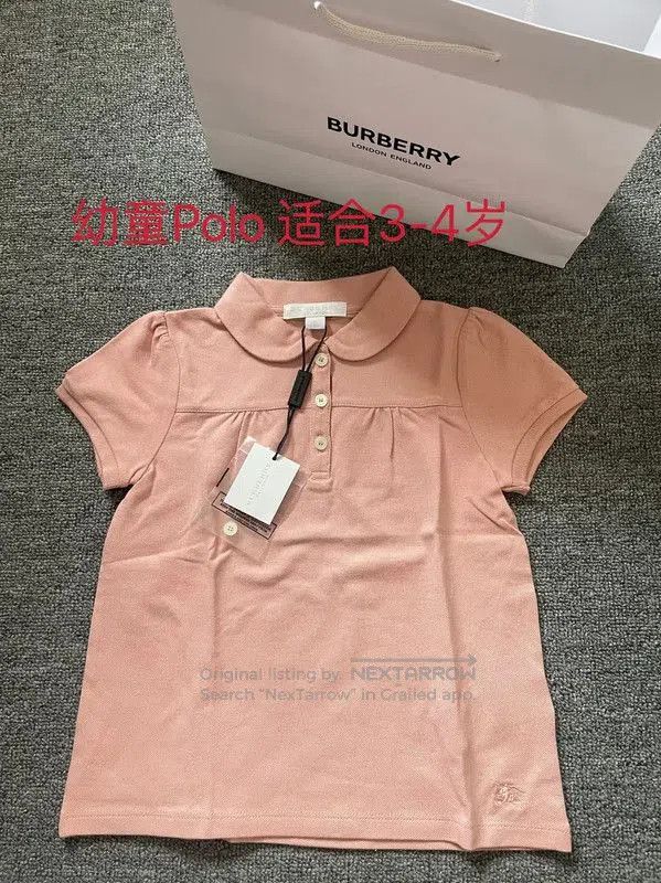 Burberry Burberry Pink Cotton Women's Polo Shirt. Size XS / US 0-2 / IT 36-38 - 1 Thumbnail
