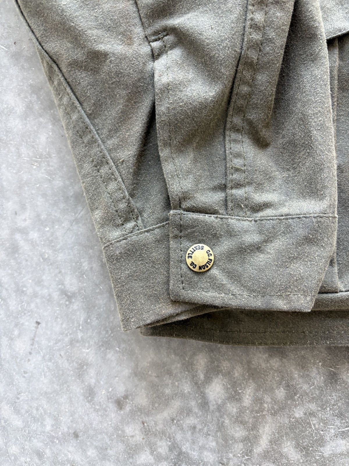 Filson Vintage 90s Filson Waxed Tin Cloth Hunting Jacket Style 422 Size US L / EU 52-54 / 3 - 2 Thumbnail