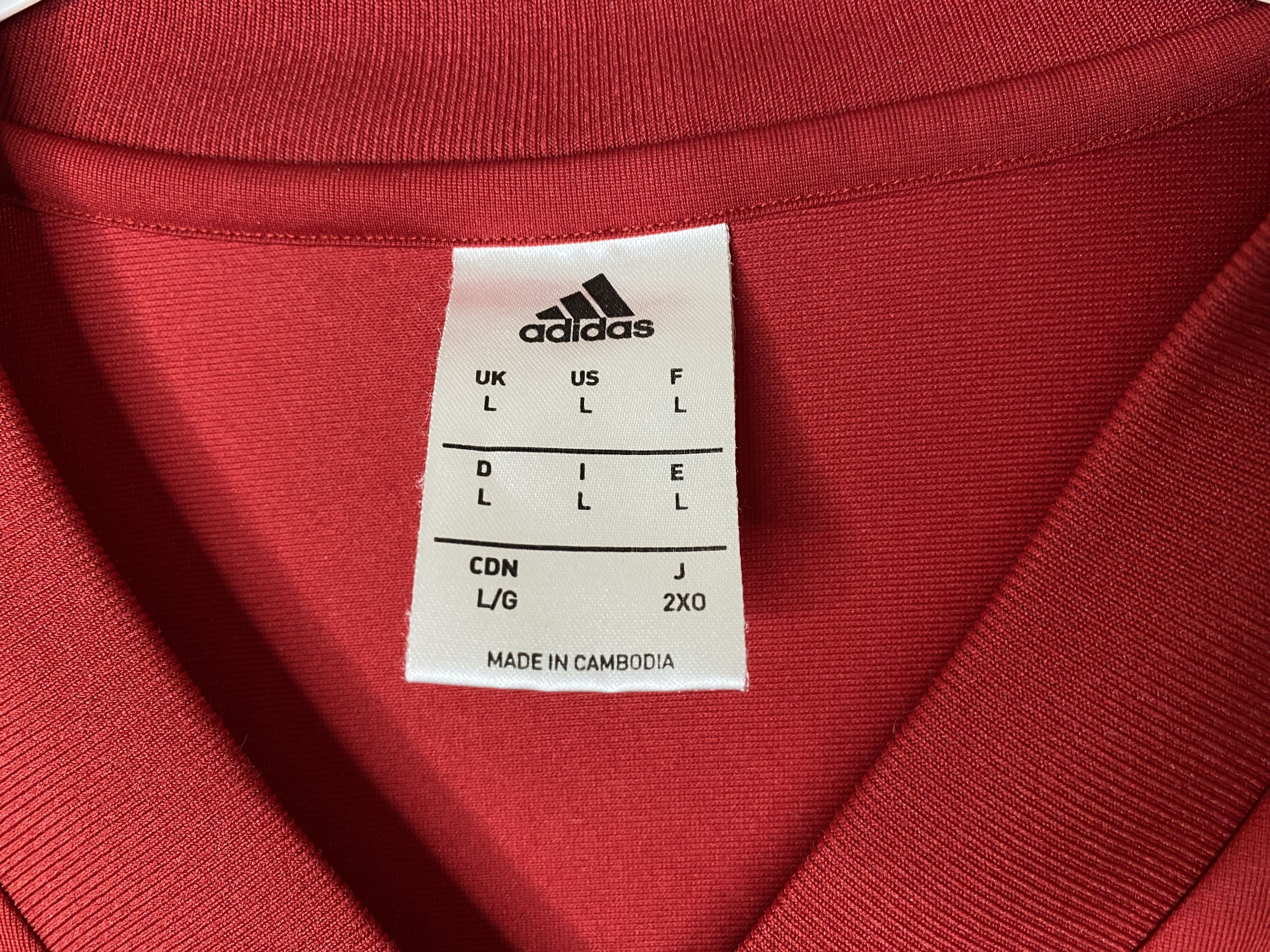 Adidas SCOTLAND TEAM 2017 TRAINING FOOTBALL SHIRT SOCCER JERSEY Size US L / EU 52-54 / 3 - 6 Thumbnail