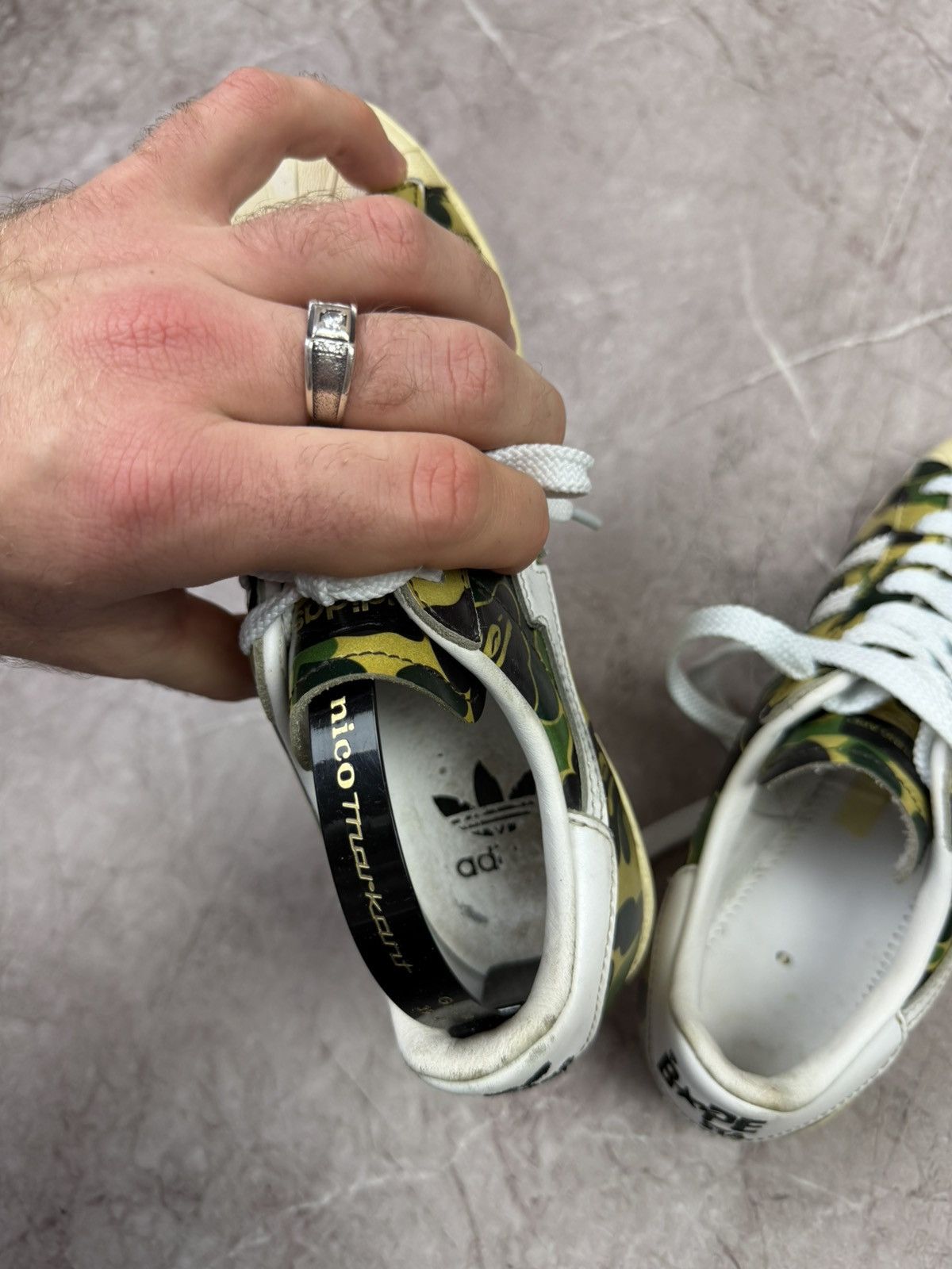 Adidas × Bape Adidas Superstar Bape ABC Camo Green A Bathing Ape Size Size US 6 / IT 36 - 19 Thumbnail