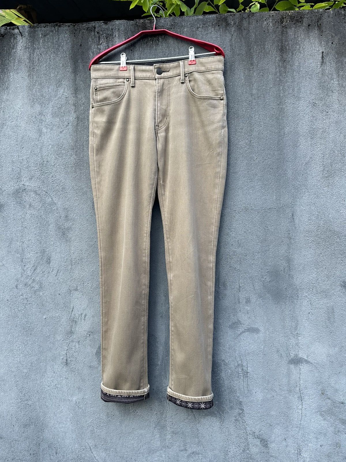 Edwin 👹Edwin Wild Fire Bandana Lined Skinny Jeans Size US 31 - 1 Thumbnail