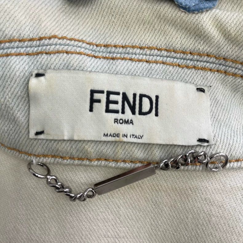 Fendi Fendi Floral Denim Vest Size 38 Size US M / EU 48-50 / 2 - 4 Thumbnail