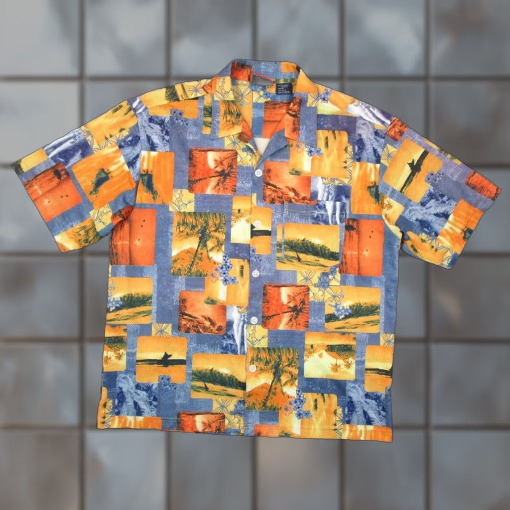 Vintage VINTAGE Vector Performance Series Shirt Mens L Orange Button-Up Hawaiian Y2K 80s 90s Beach Retro Vintage Mens Large Orange Shirt Size US L / EU 52-54 / 3 - 1 Thumbnail