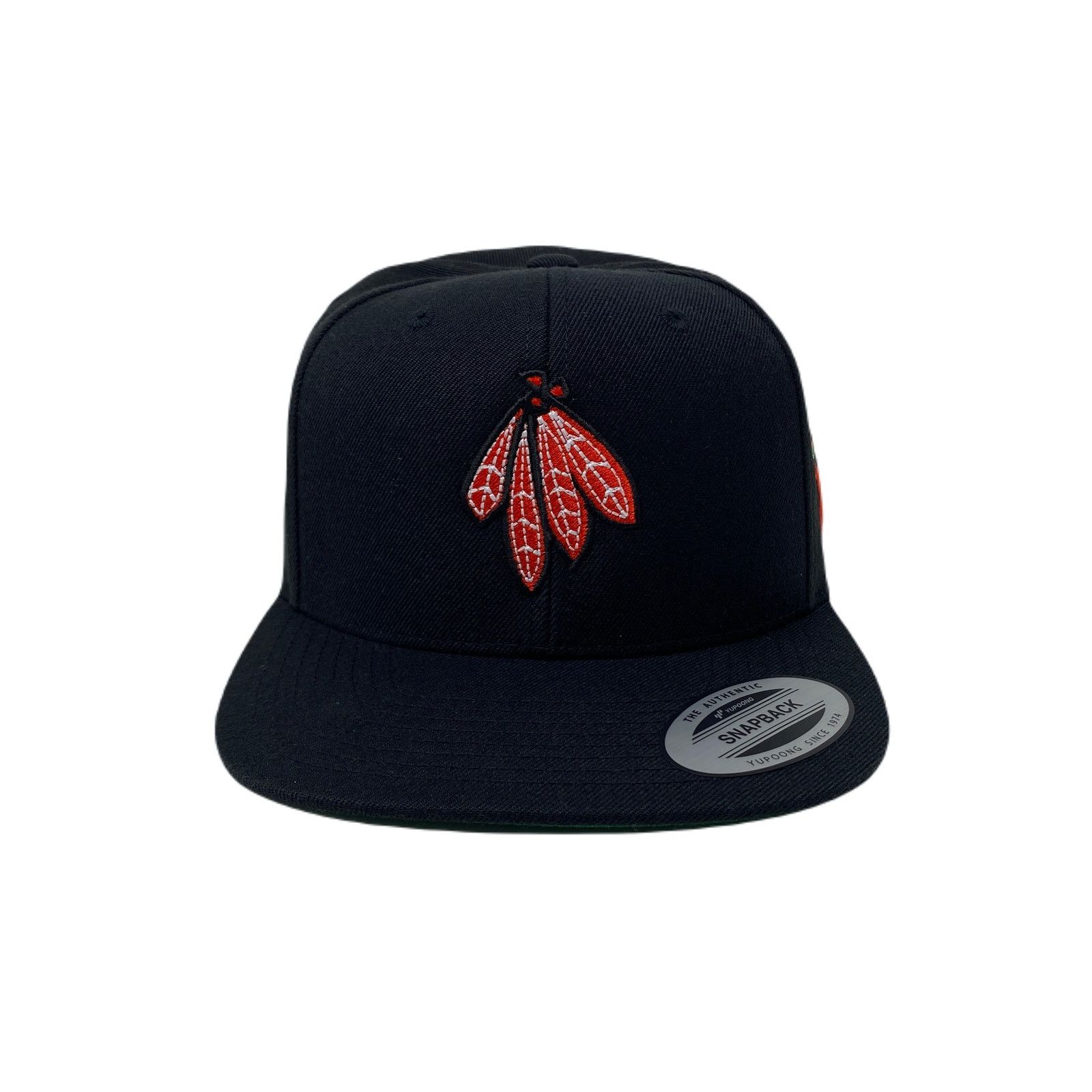 Other Indian RED Feathers Tomahawk Snapback Hat Size ONE SIZE - 4 Thumbnail
