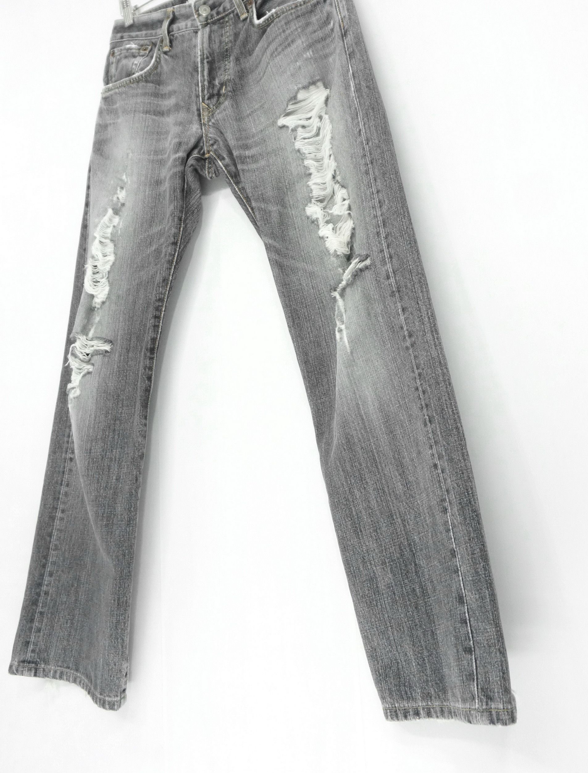 Edwin 🔥 EDWIN XV Vintage Distressed Ripped Jeans Size US 31 - 5 Thumbnail