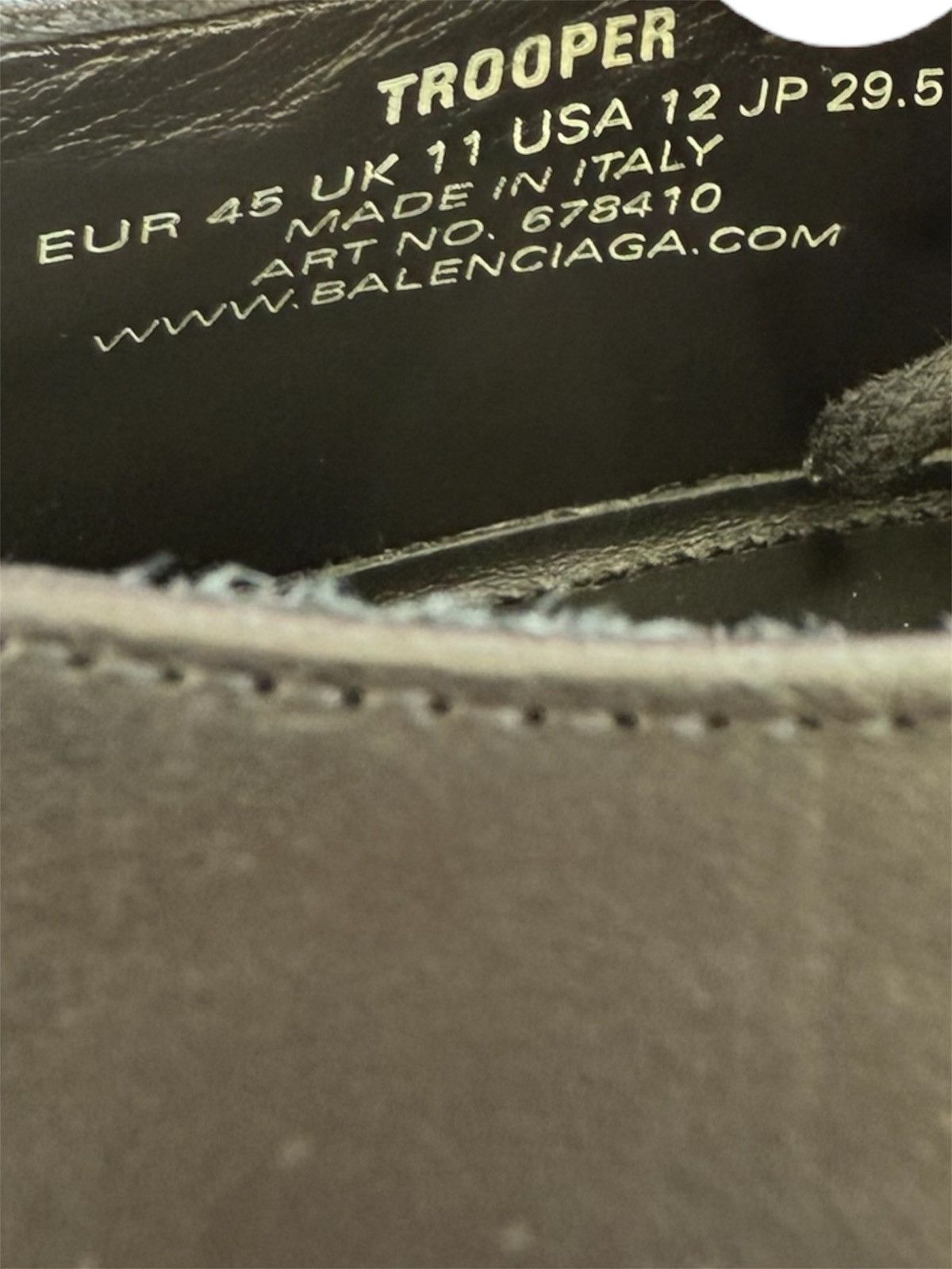 Balenciaga Balenciaga Derby Trooper Calfskin Size US 12 / EU 45 - 14 Thumbnail