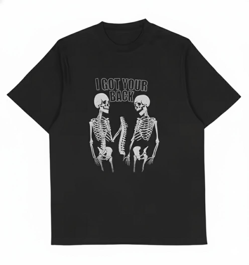 Other Y2K Street Retro Skeleton High Quality Black T-Shirt Size US S / EU 44-46 / 1 - 1 Thumbnail