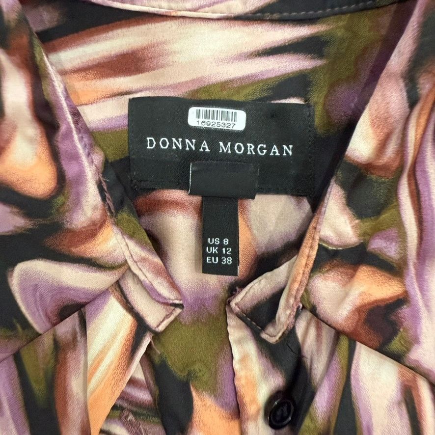 Donna Morgan Donna Morgan Wrap Dress in Pink Multi, Size US 8 Size M / US 6-8 / IT 42-44 - 6 Thumbnail