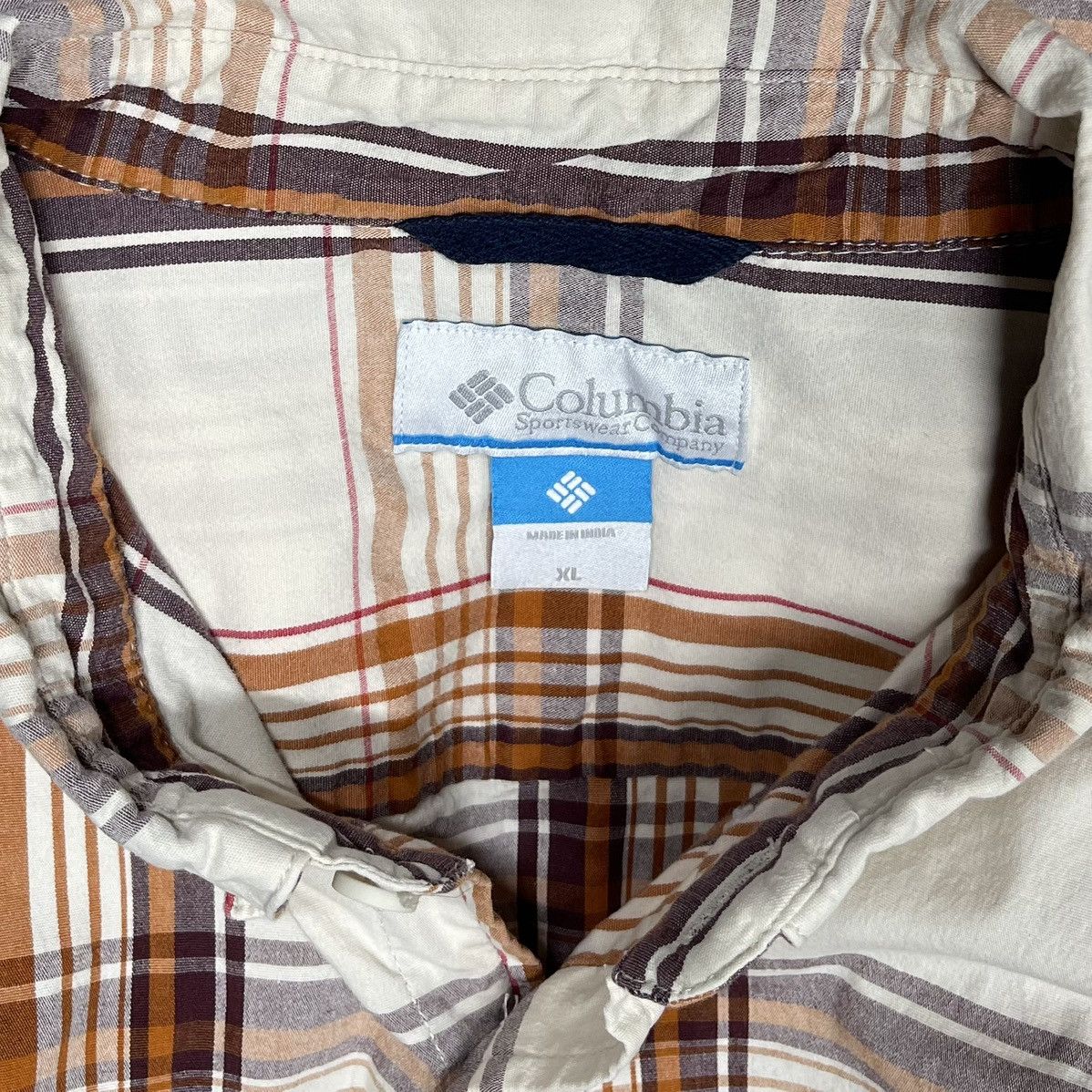 Columbia Columbia Long Sleeve Check Plaid Button Front Shirt Size US XL / EU 56 / 4 - 4 Thumbnail