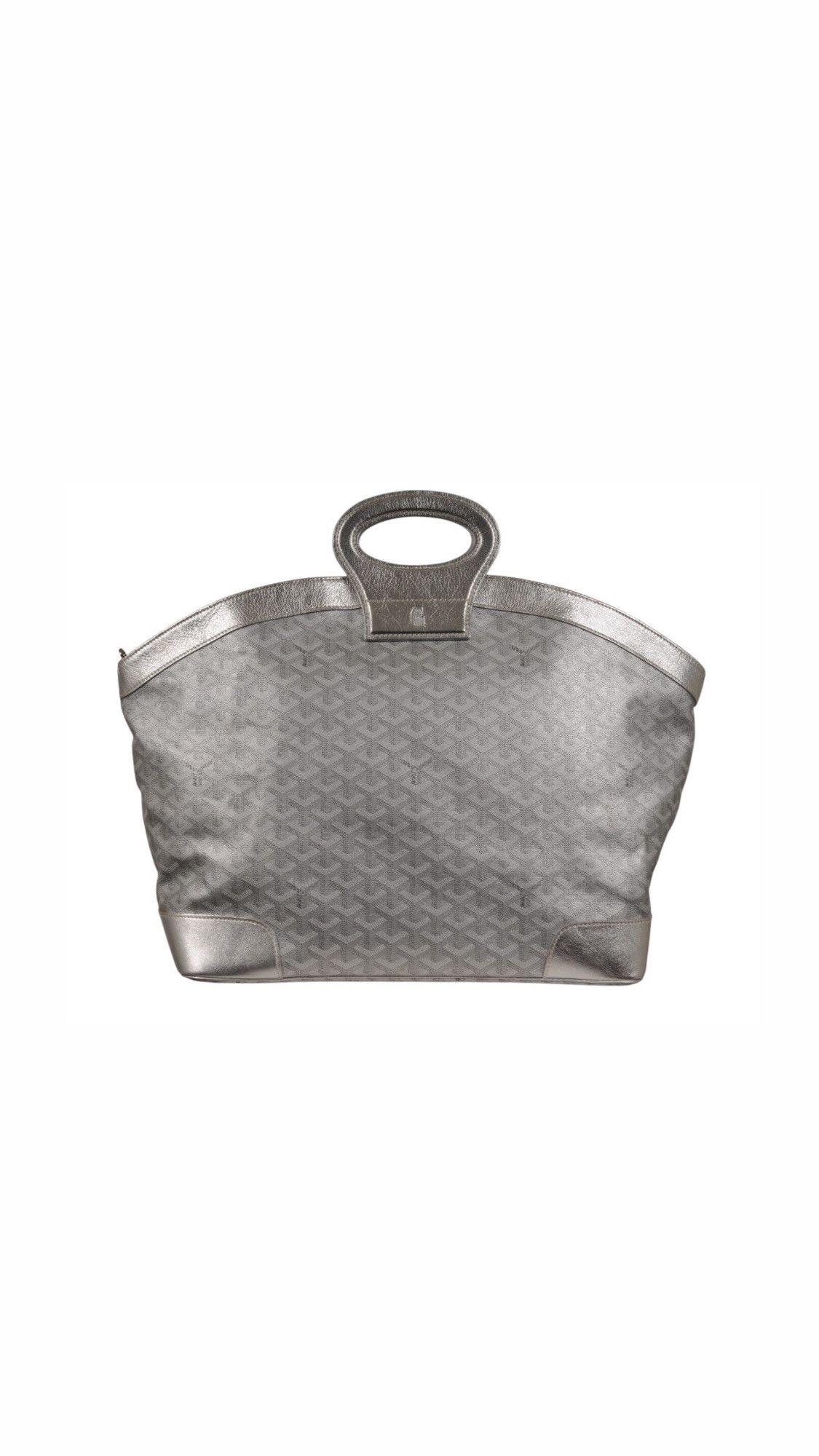 Goyard Beluga MM Tote Bag Silver Leather Carry On - 02497 Size ONE SIZE - 1 Thumbnail