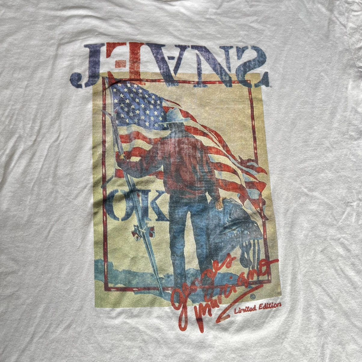 Georges Marciano Georges Marciano Jeans Limited Edition Stamp Graphic T Shirt Size US L / EU 52-54 / 3 - 4 Thumbnail