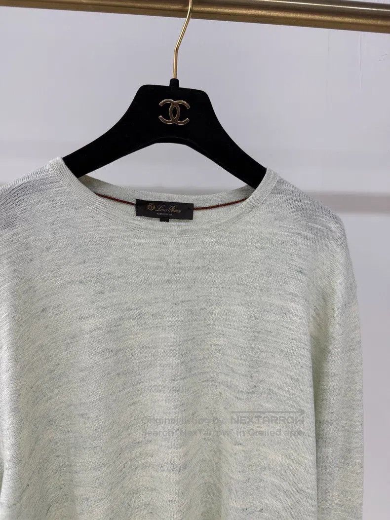 Loro Piana Loro Piana Silk and Linen Ribbed Crew-neck Wool Blend Knit Size US M / EU 48-50 / 2 - 3 Thumbnail