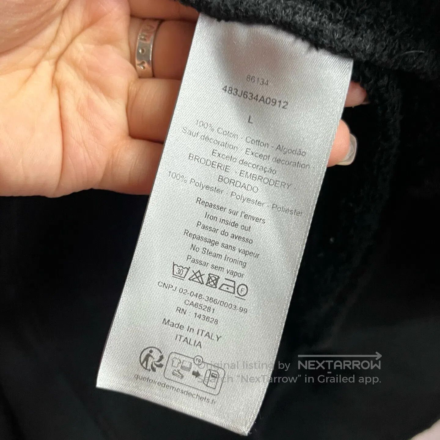 Dior Dior Logo letter embroidery, ribbed round-neck, loose-fitt Size US L / EU 52-54 / 3 - 4 Thumbnail