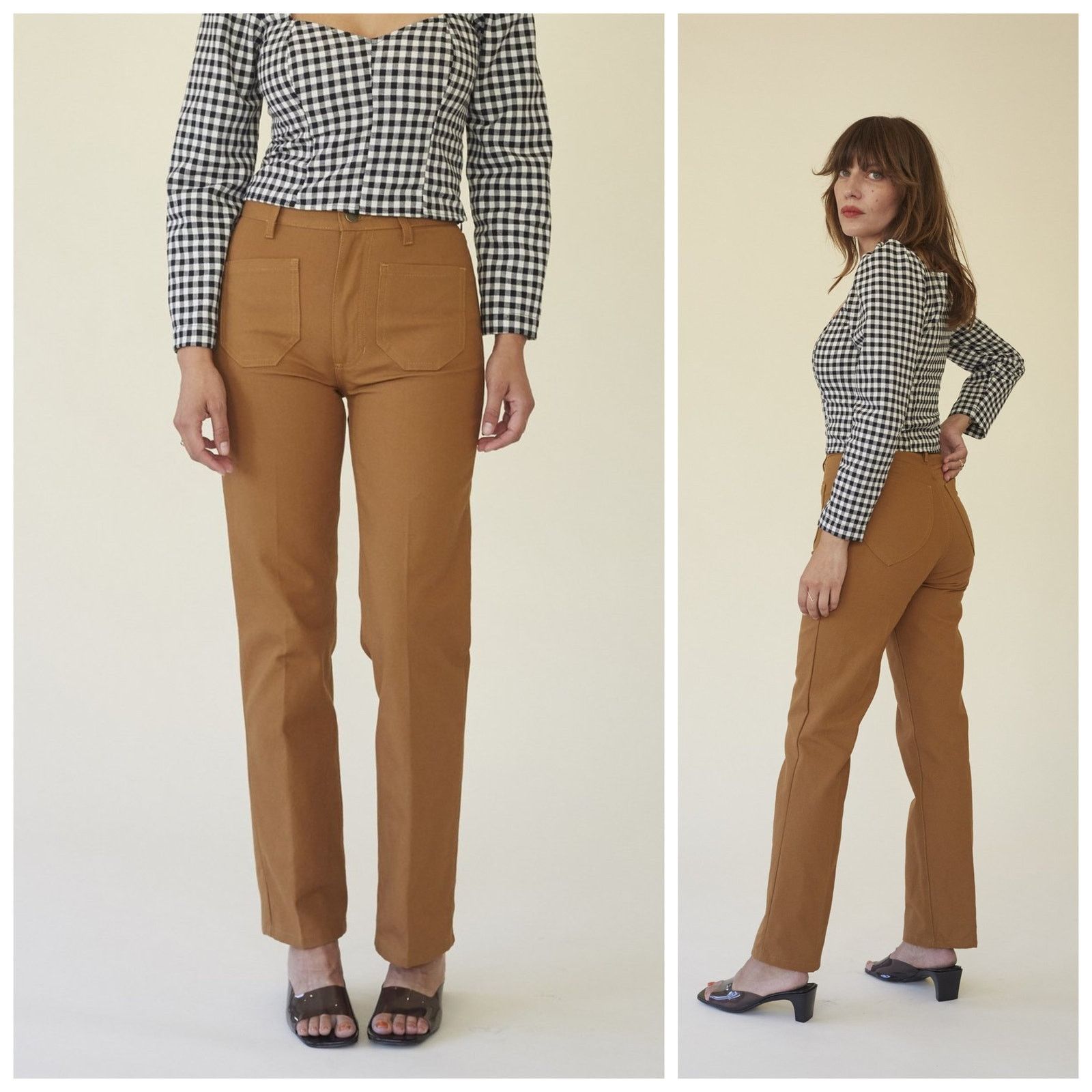 Other LYKKE WULLF $228 Ranch Pants in Honey Canvas Cotton size XS Size 24" / US 00 / IT 34 - 1 Thumbnail