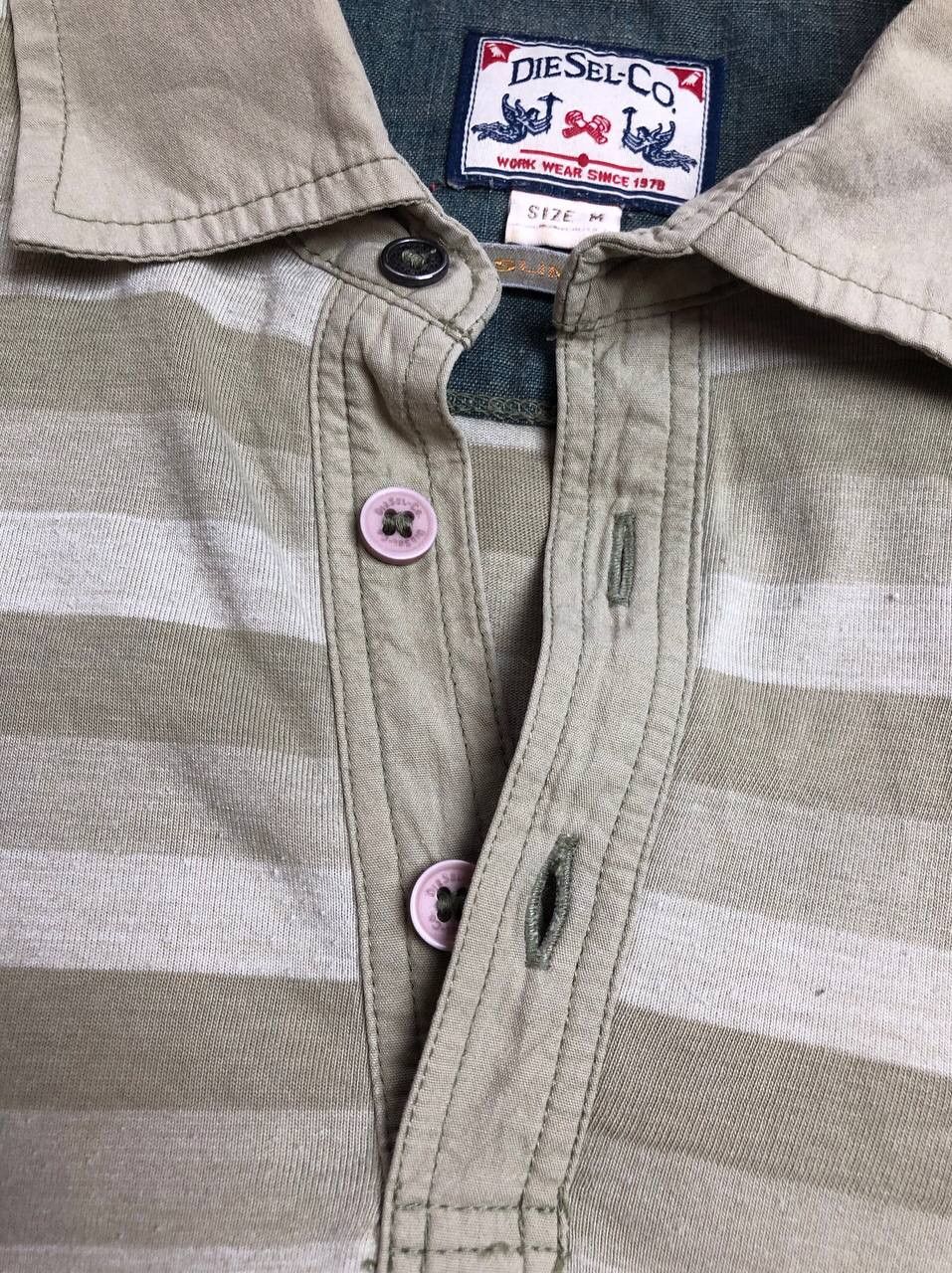 Diesel Streetwear T-Shirt Diesel striped polos logo Y2K Vintage Size US M / EU 48-50 / 2 - 14 Thumbnail