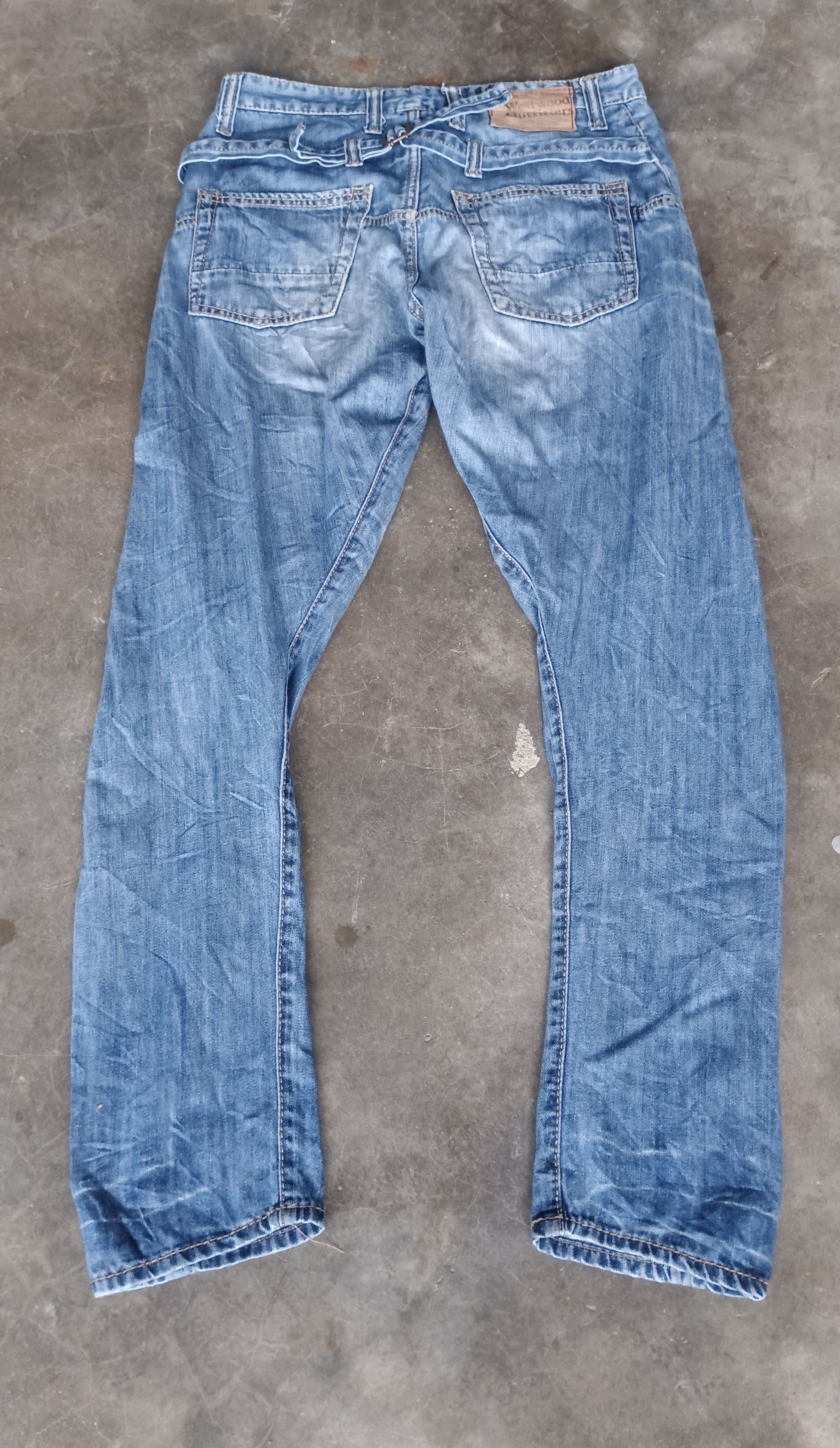 Japanese Brand Vintage💥 Westwood Outfitters Distressed jeans Size US 31 - 2 Thumbnail