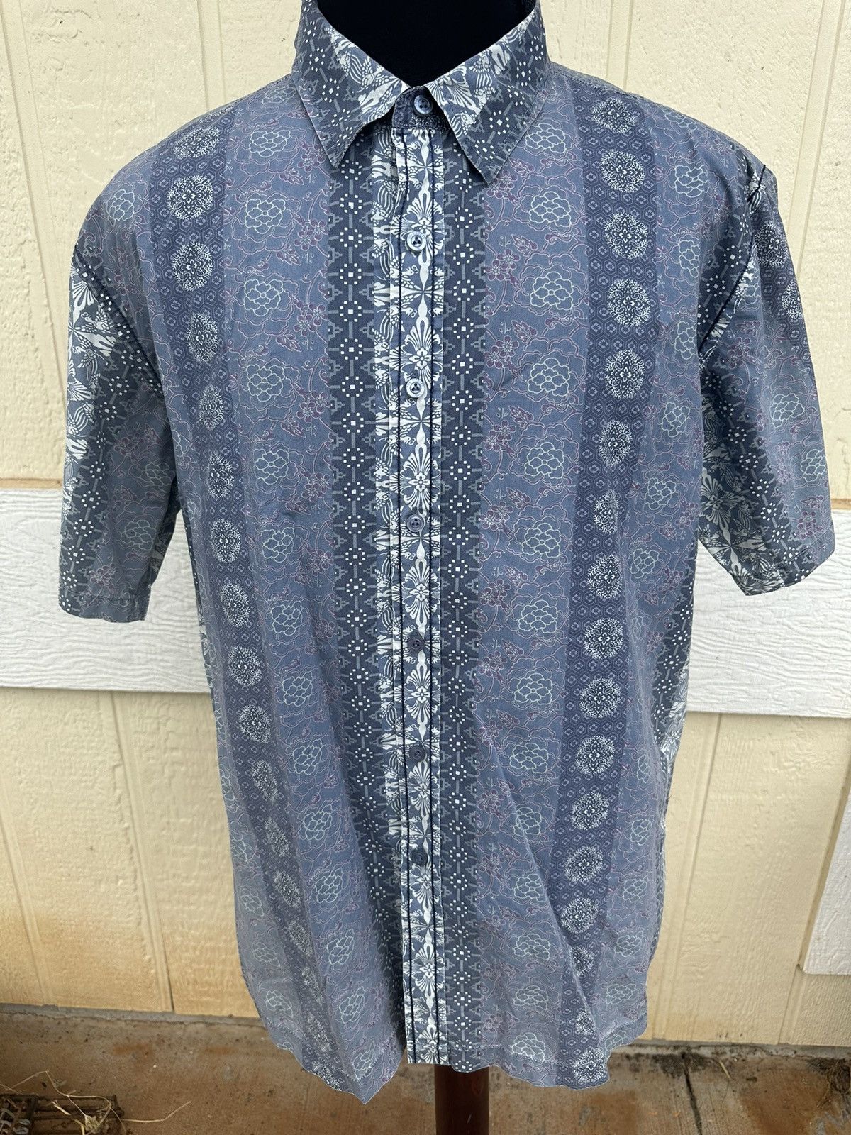 Tori Richard Tori Richard 56 Hawaiian Print Blue Full Button Men's XL Size US XL / EU 56 / 4 - 1 Thumbnail