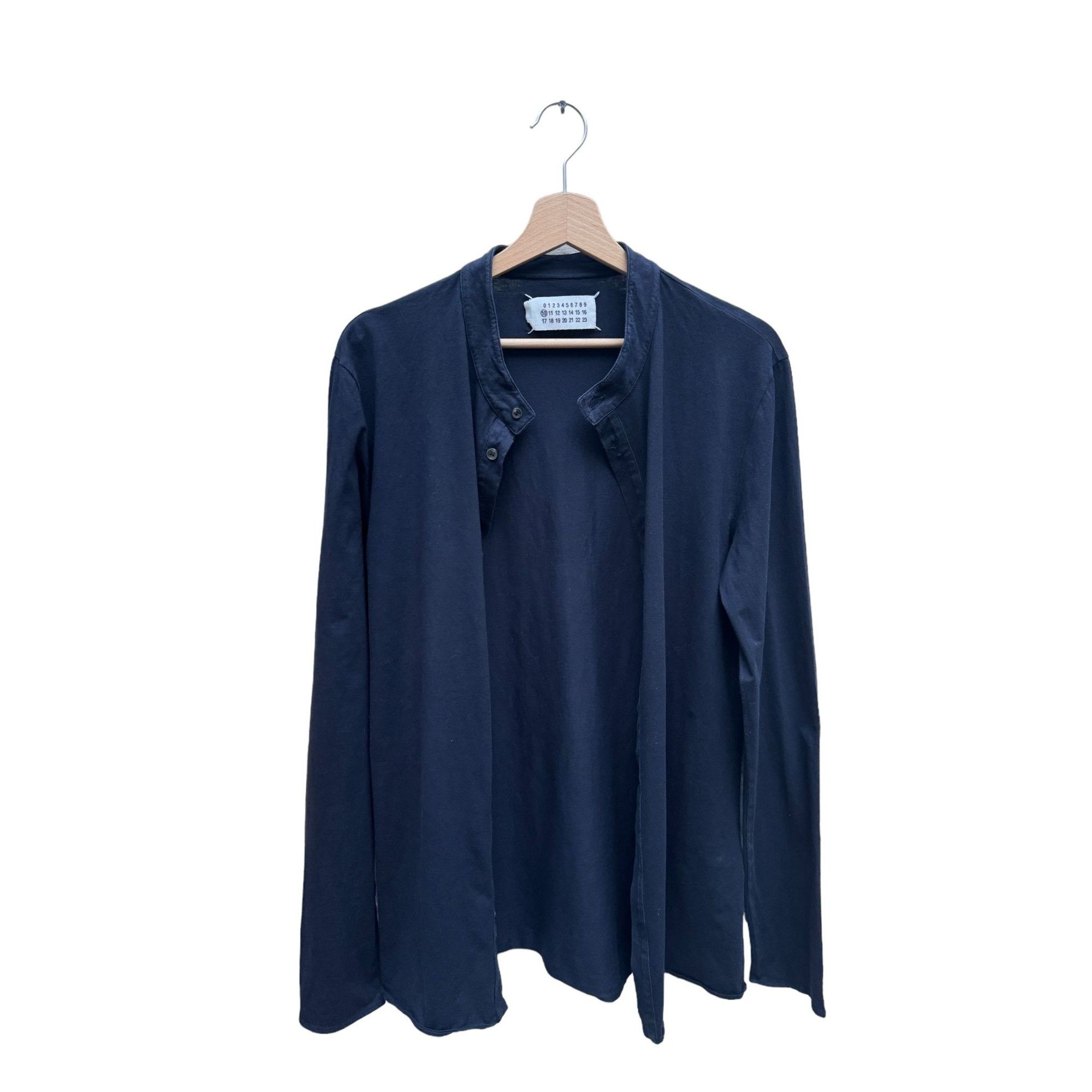 Maison Margiela Navy 4-Stitches Buttoned Shirt Size US S / EU 44-46 / 1 - 5 Thumbnail